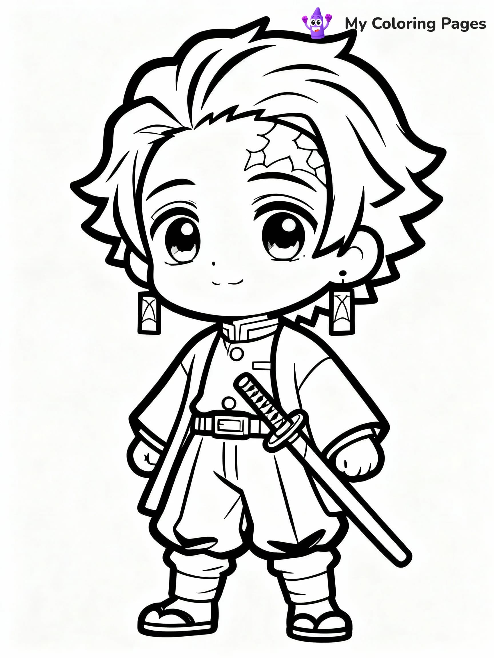 Nezuko Coloring Pages - 22