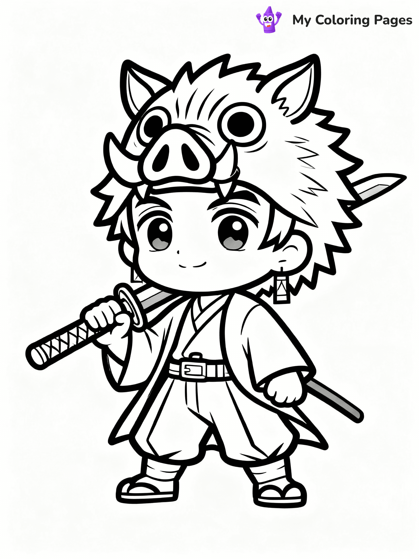 Nezuko Coloring Pages - 20