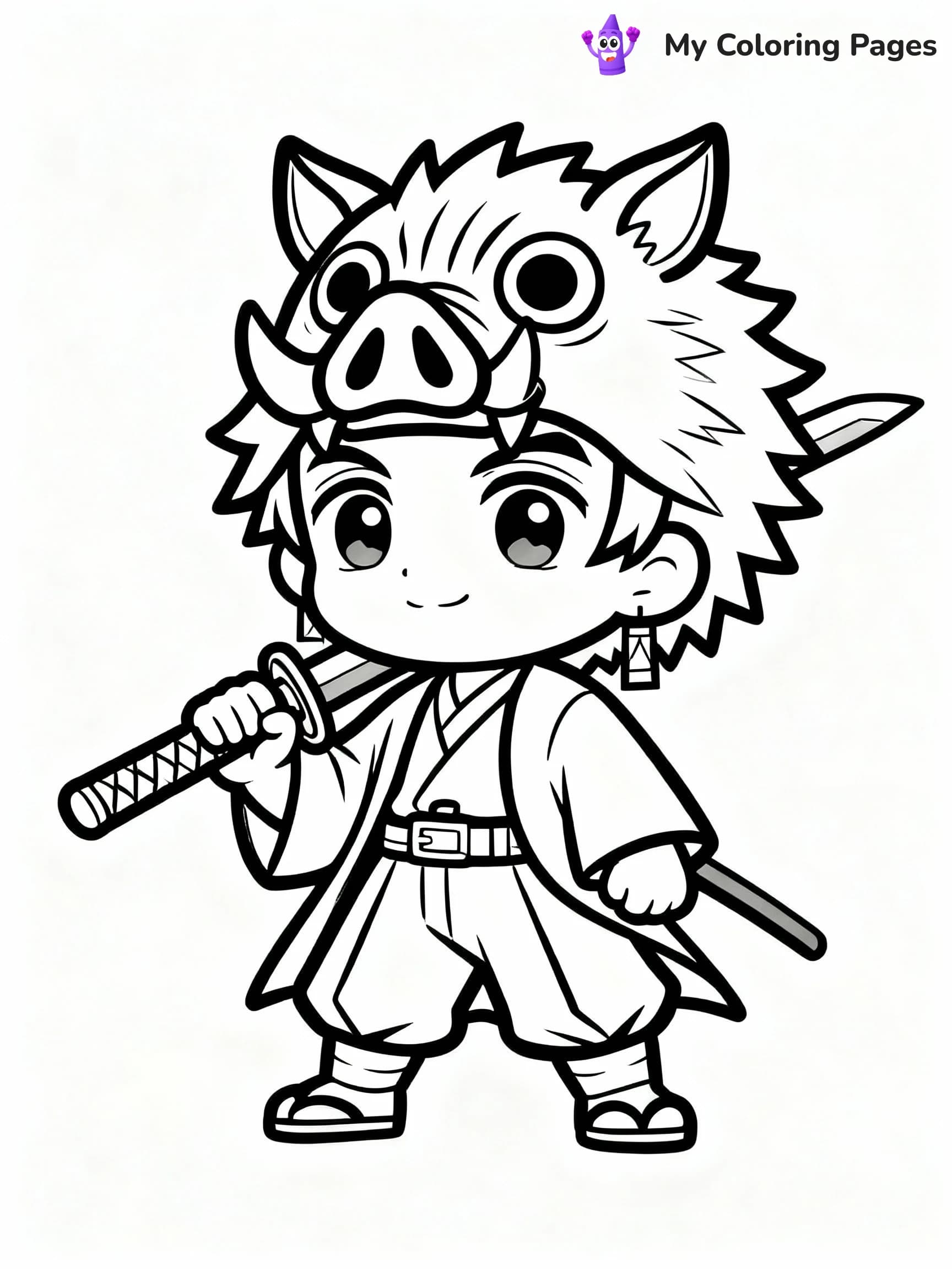 Nezuko Coloring Pages - 20