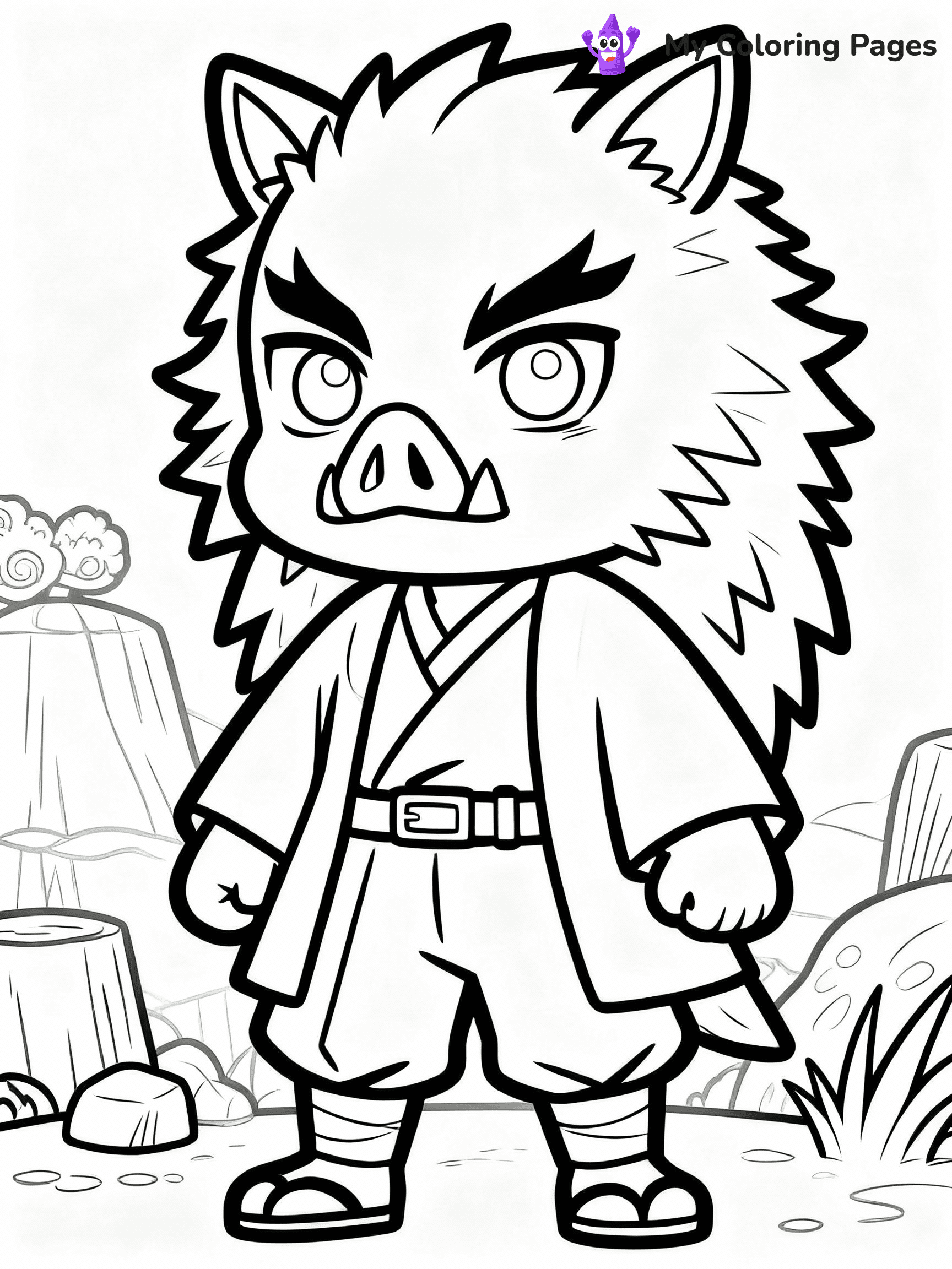 Nezuko Coloring Pages - 19