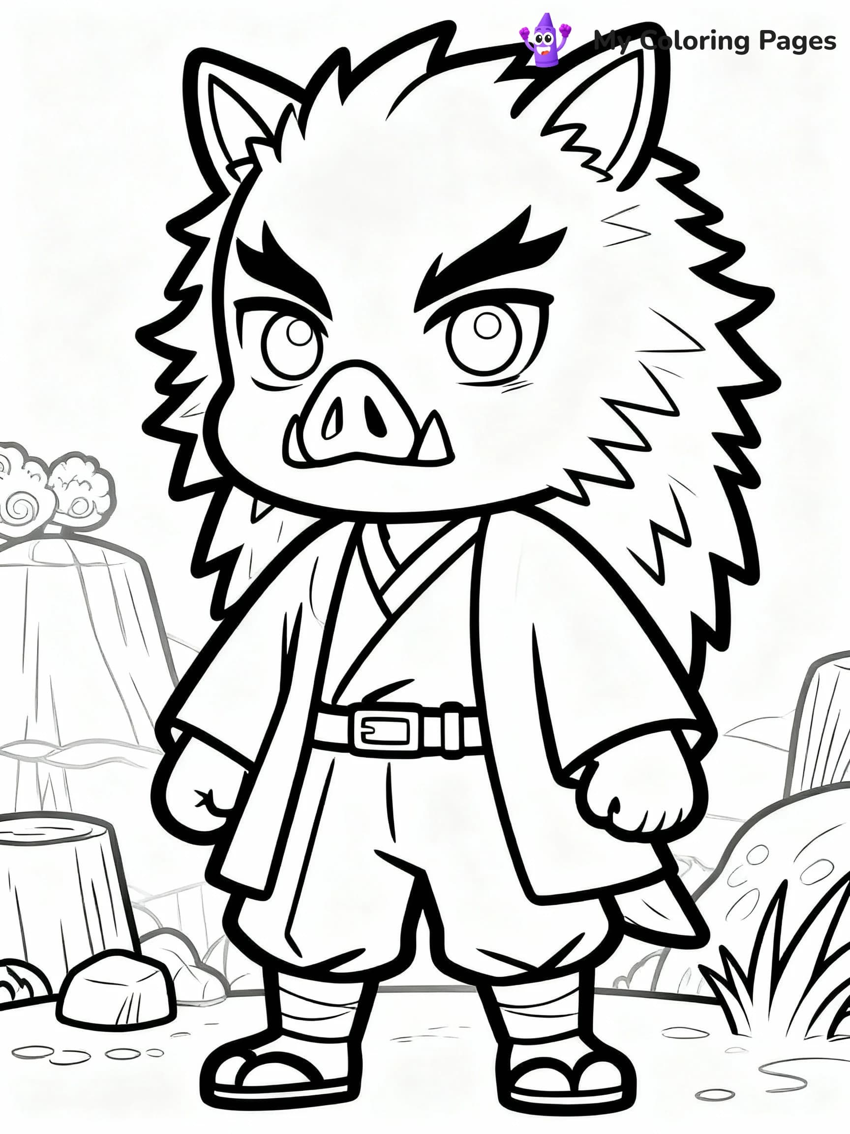 Nezuko Coloring Pages - 19