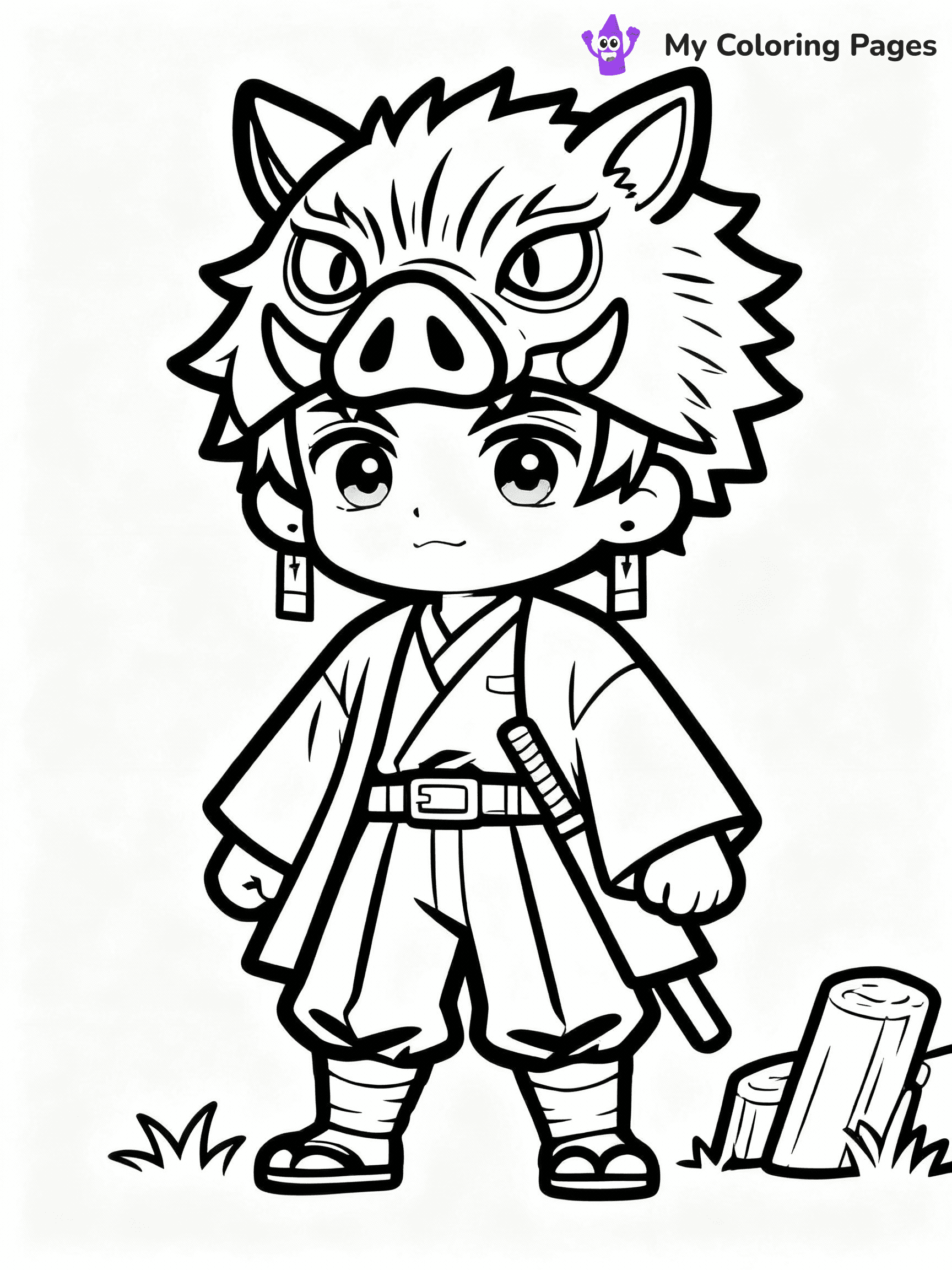 Nezuko Coloring Pages - 18