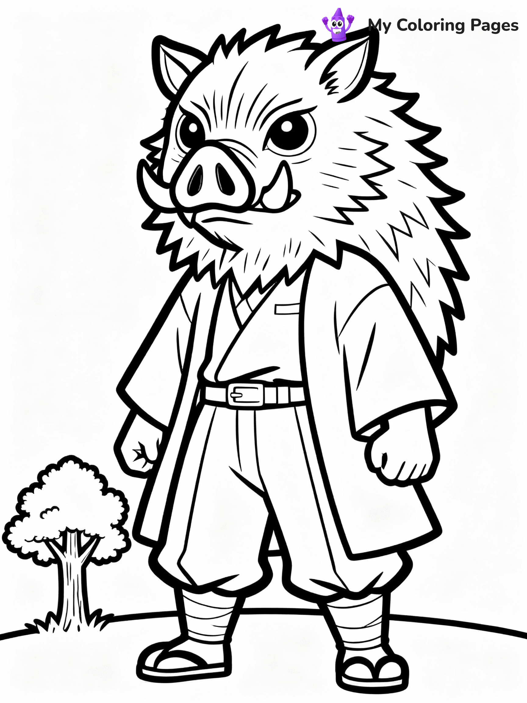 Nezuko Coloring Pages - 17