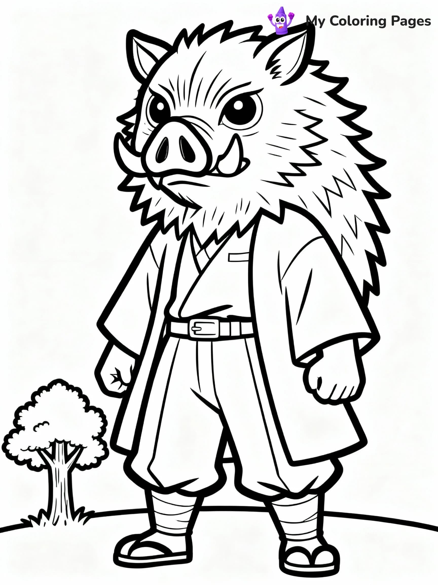 Nezuko Coloring Pages - 17