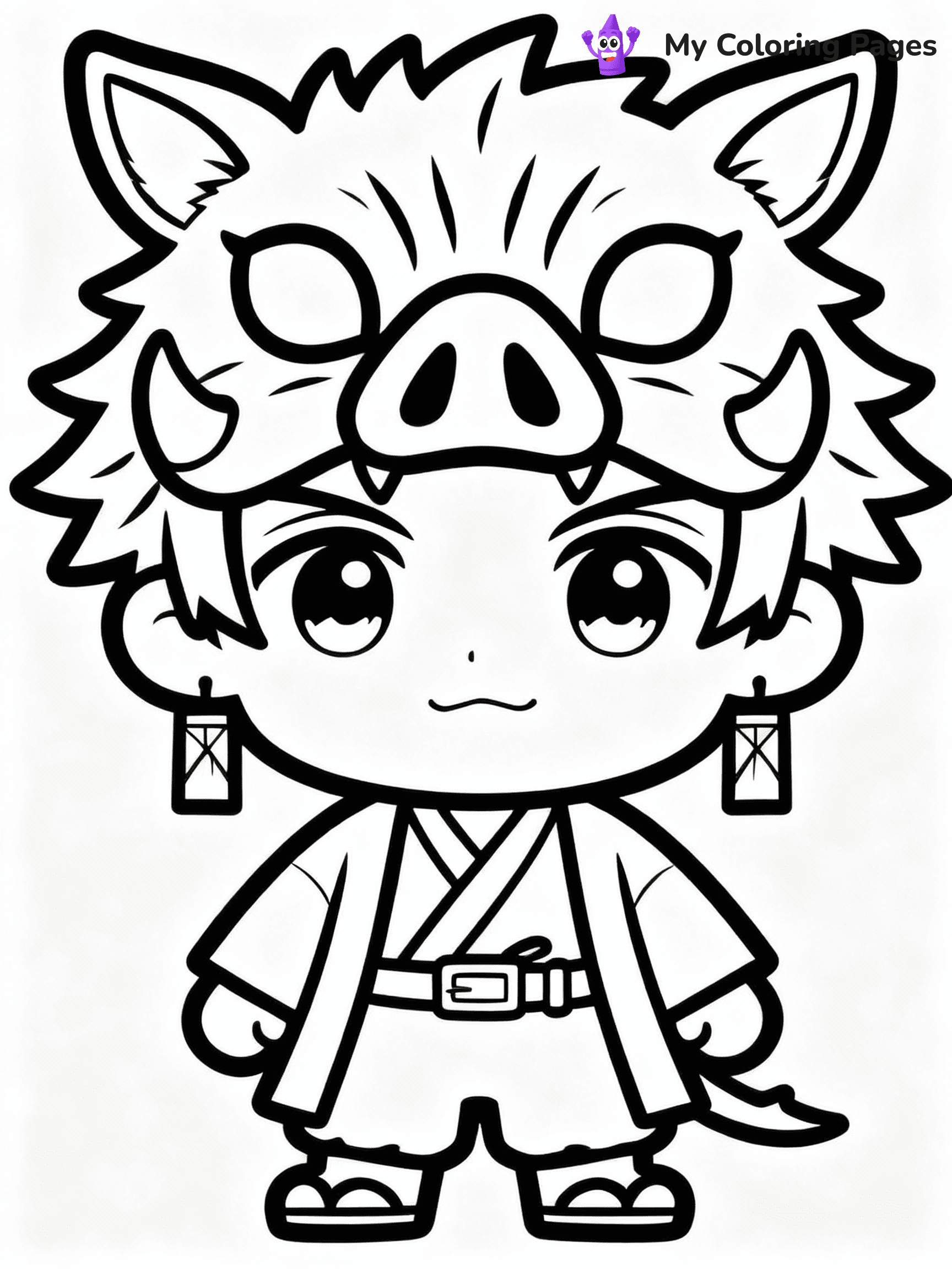 Nezuko Coloring Pages - 16