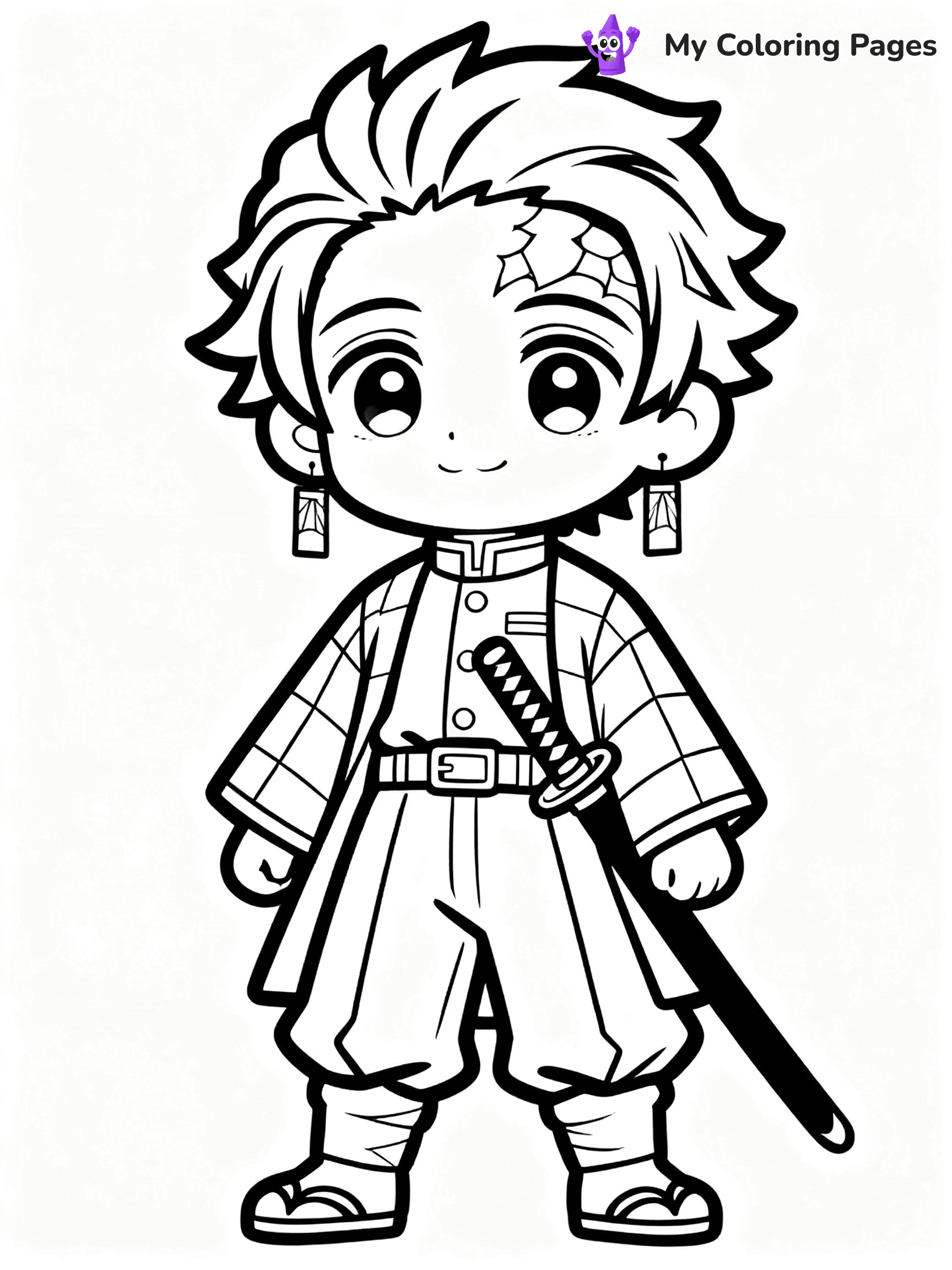 Nezuko Coloring Pages - 15