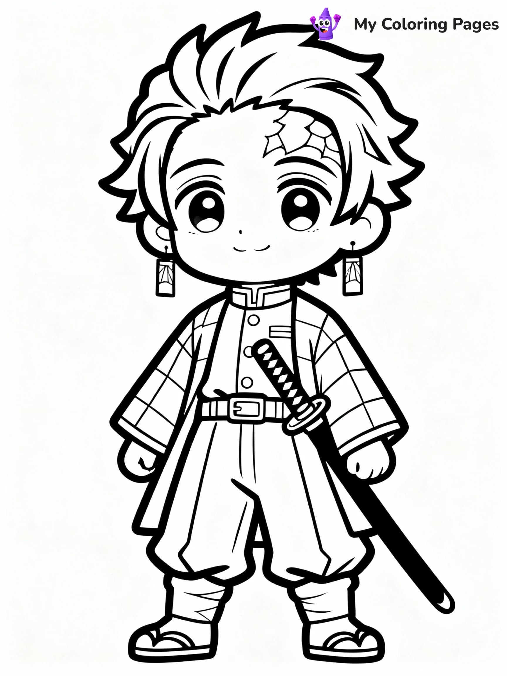 Nezuko Coloring Pages - 15