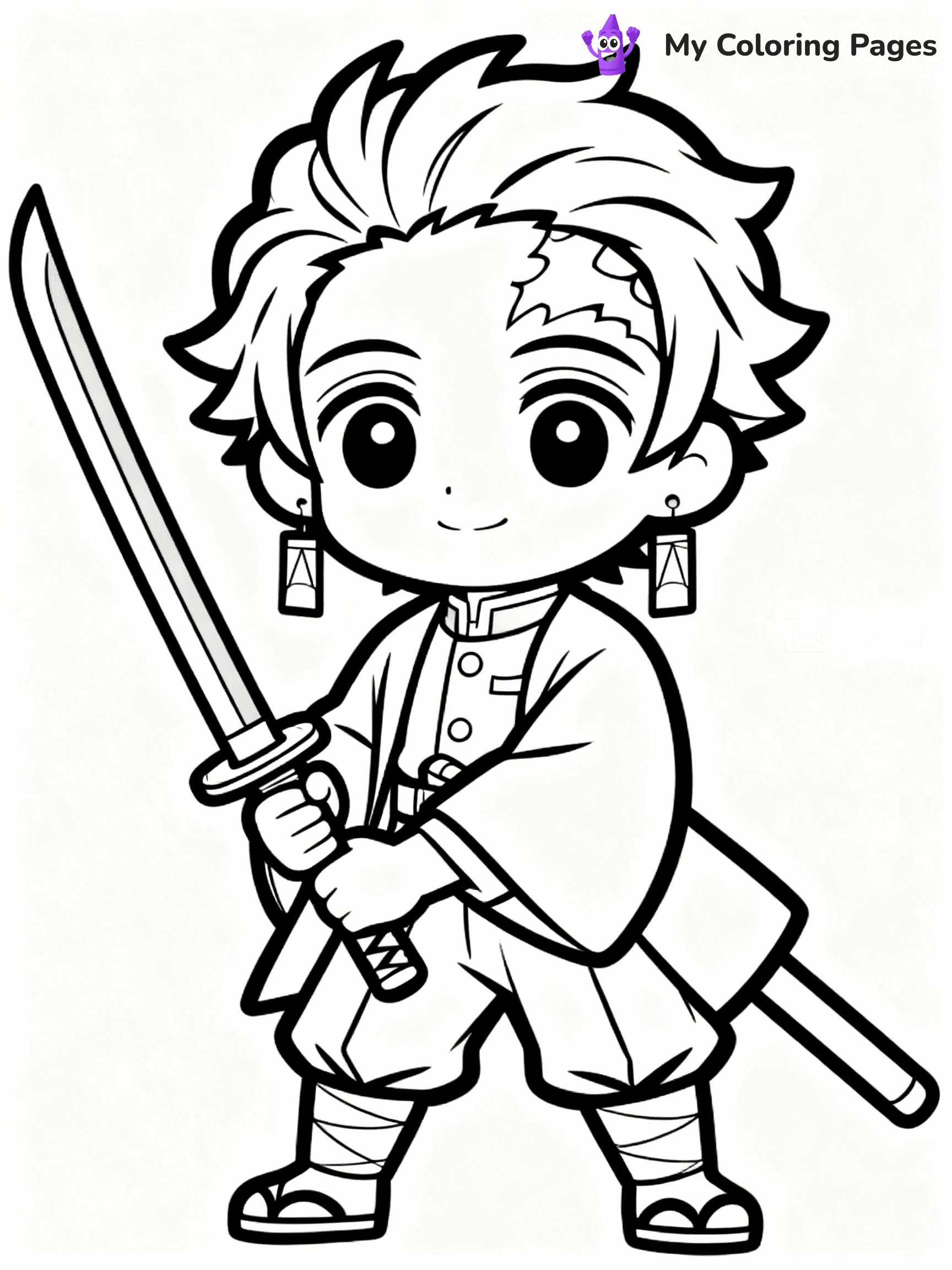 Nezuko Coloring Pages - 12