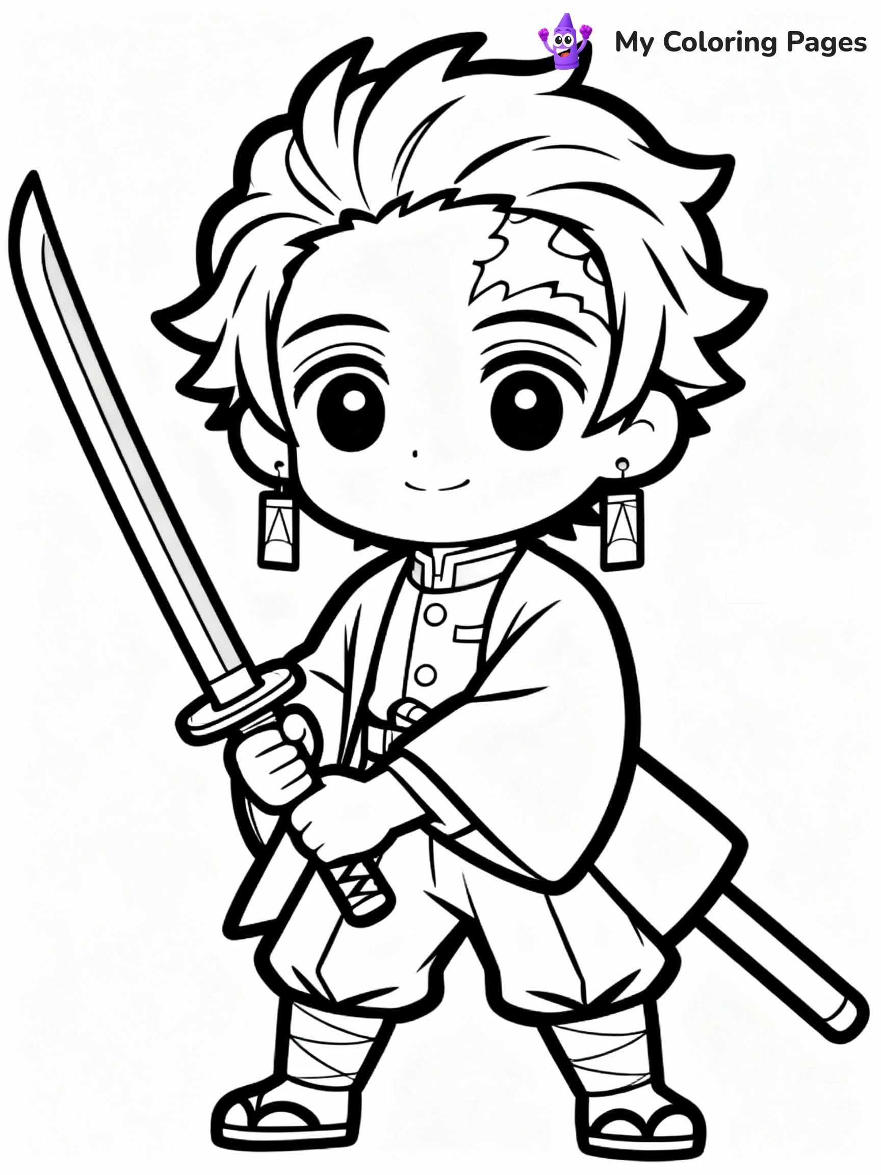Nezuko Coloring Pages - 12