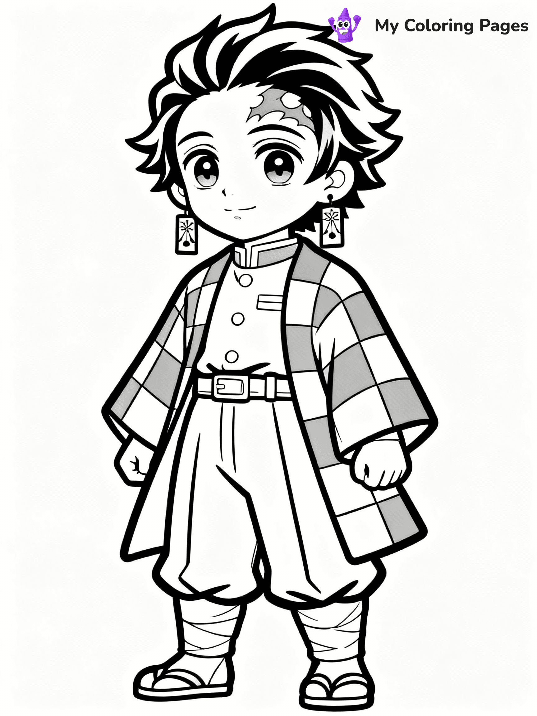 Nezuko Coloring Pages - 11