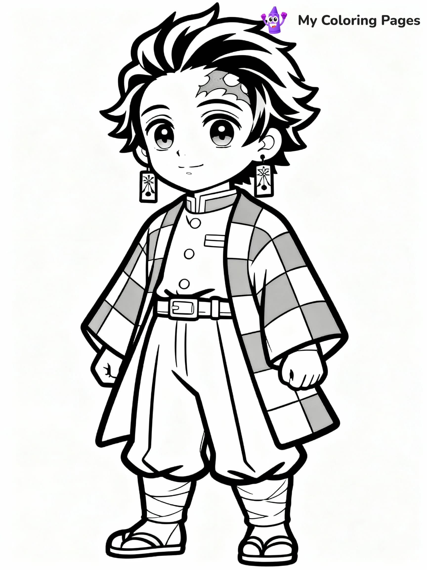 Nezuko Coloring Pages - 11