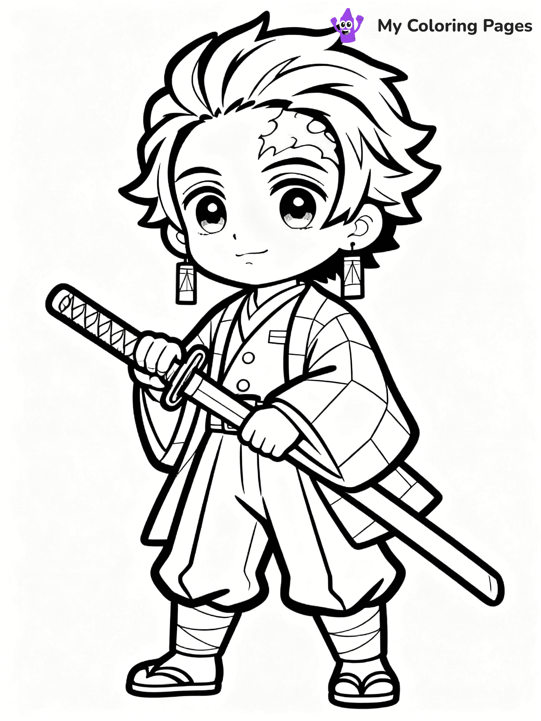 Nezuko Coloring Pages - 10