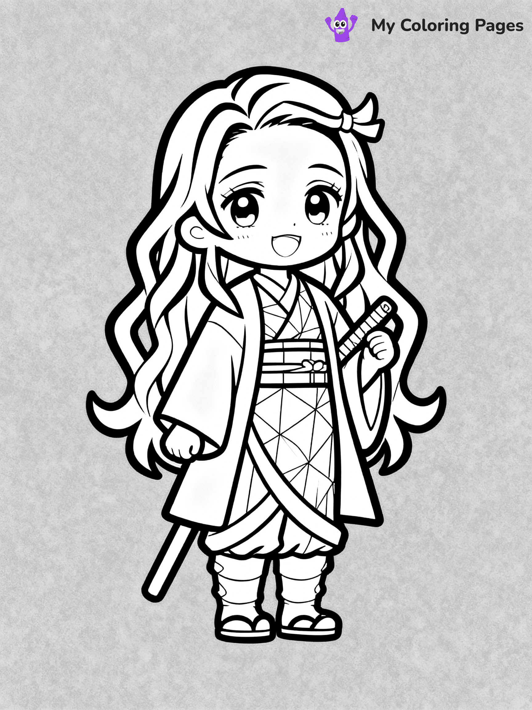 Nezuko Coloring Pages - 2