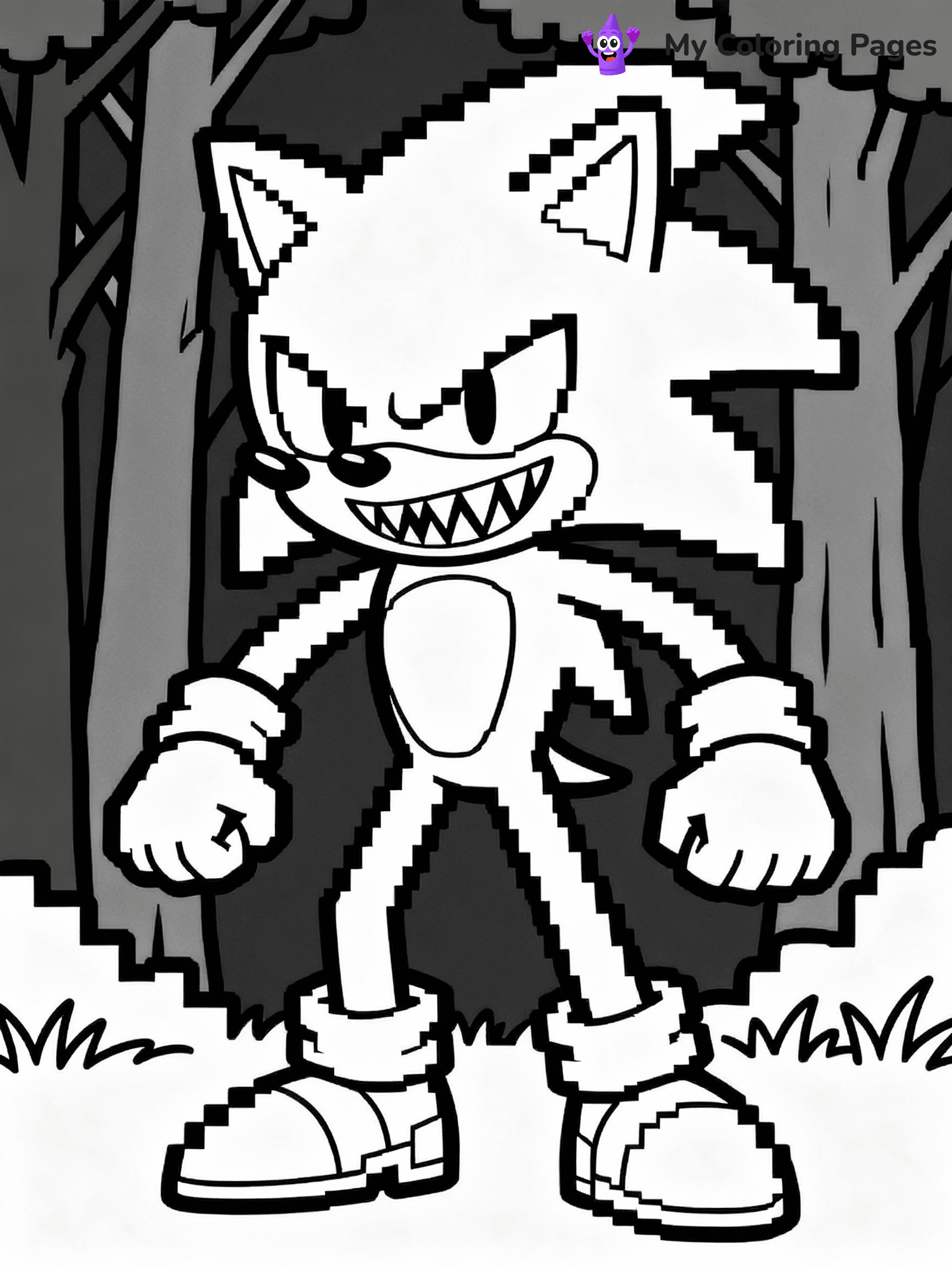 Sonic Exe Coloring Pages - 26