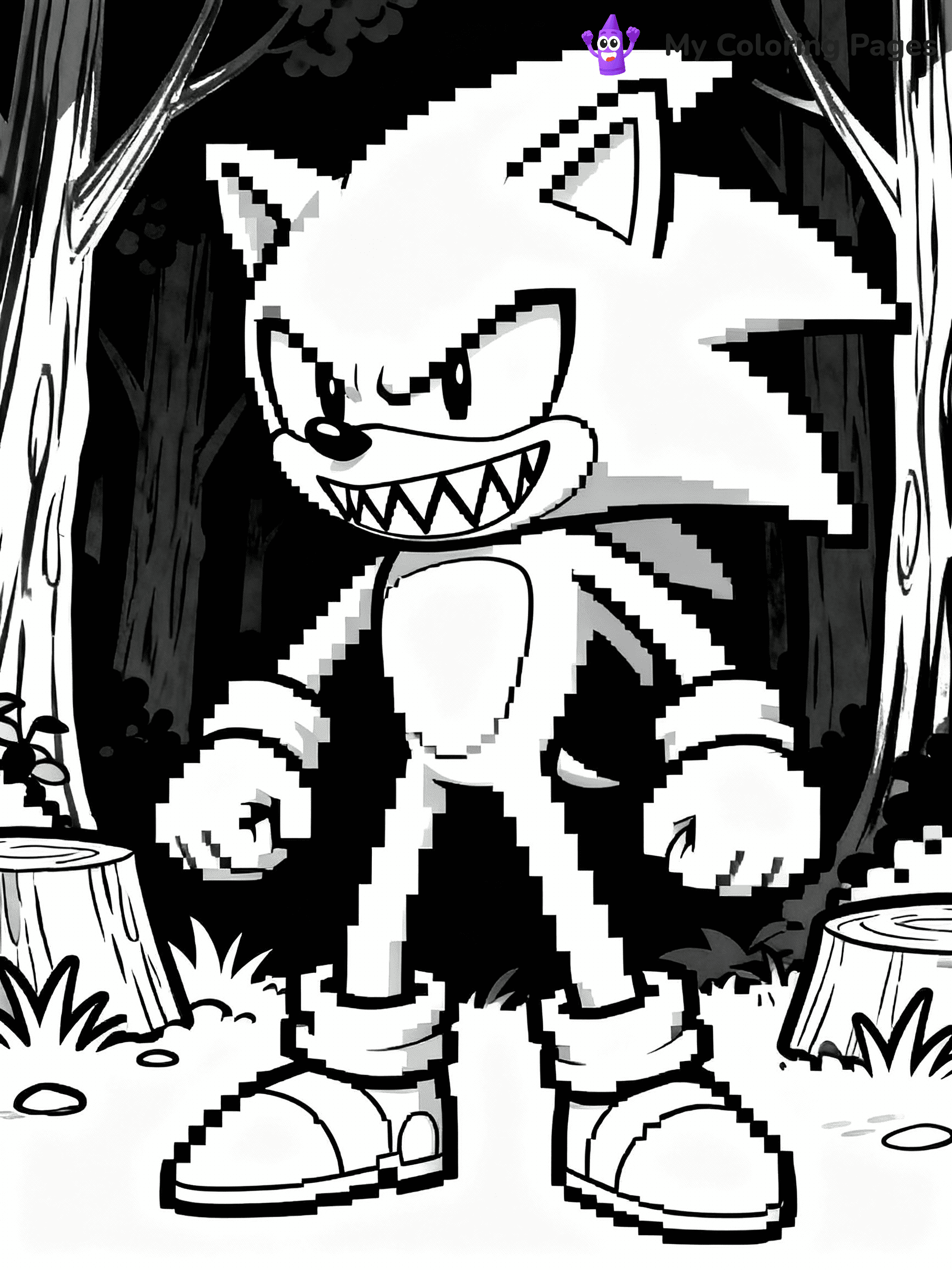 Sonic Exe Coloring Pages - 21