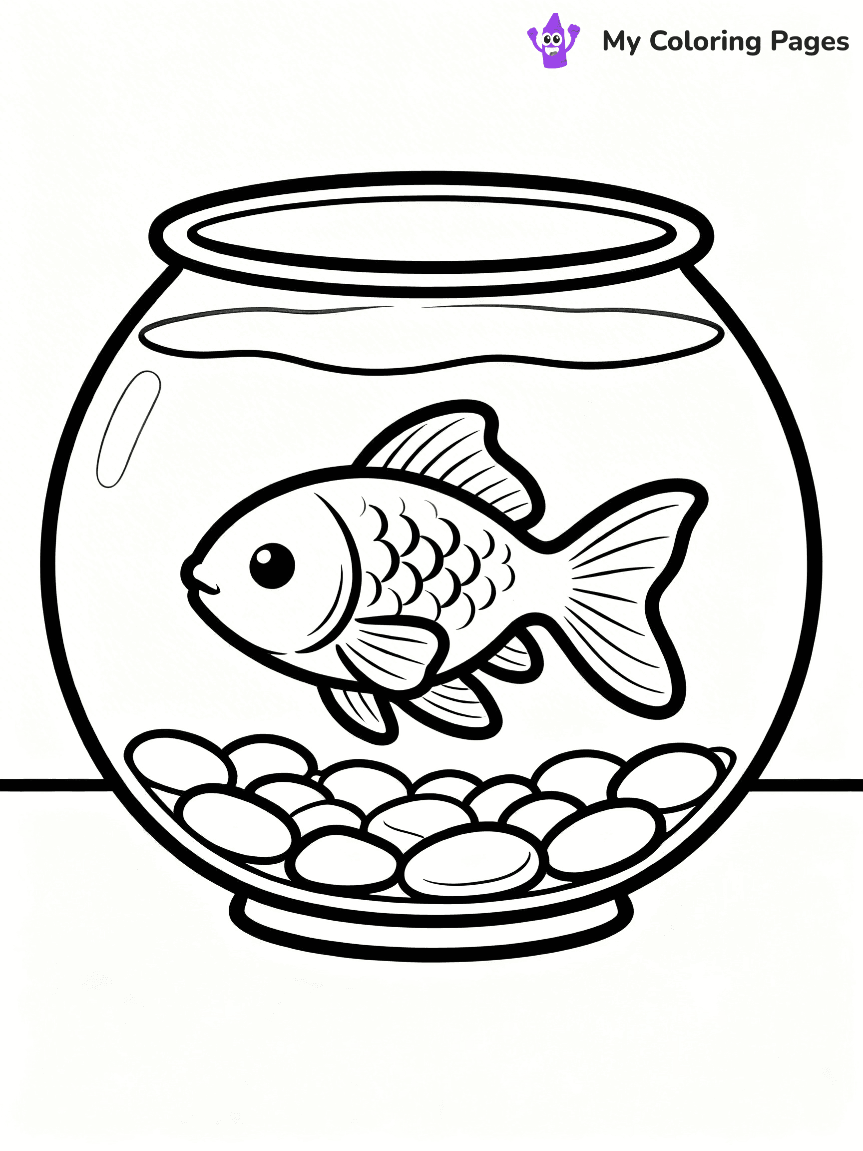 Goldfish Coloring Pages - 24