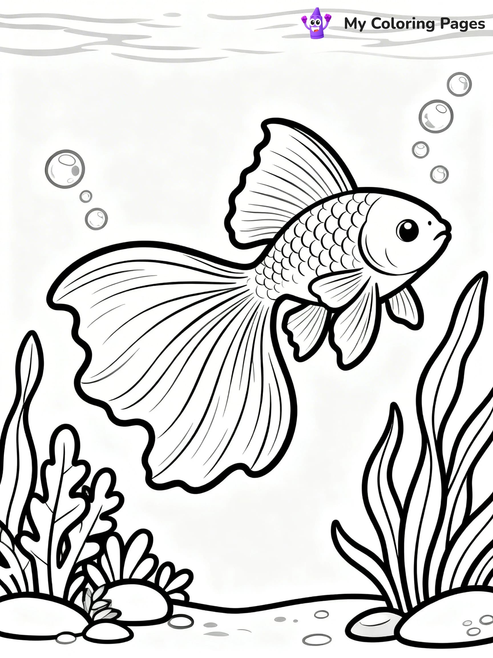 Goldfish Coloring Pages - 21