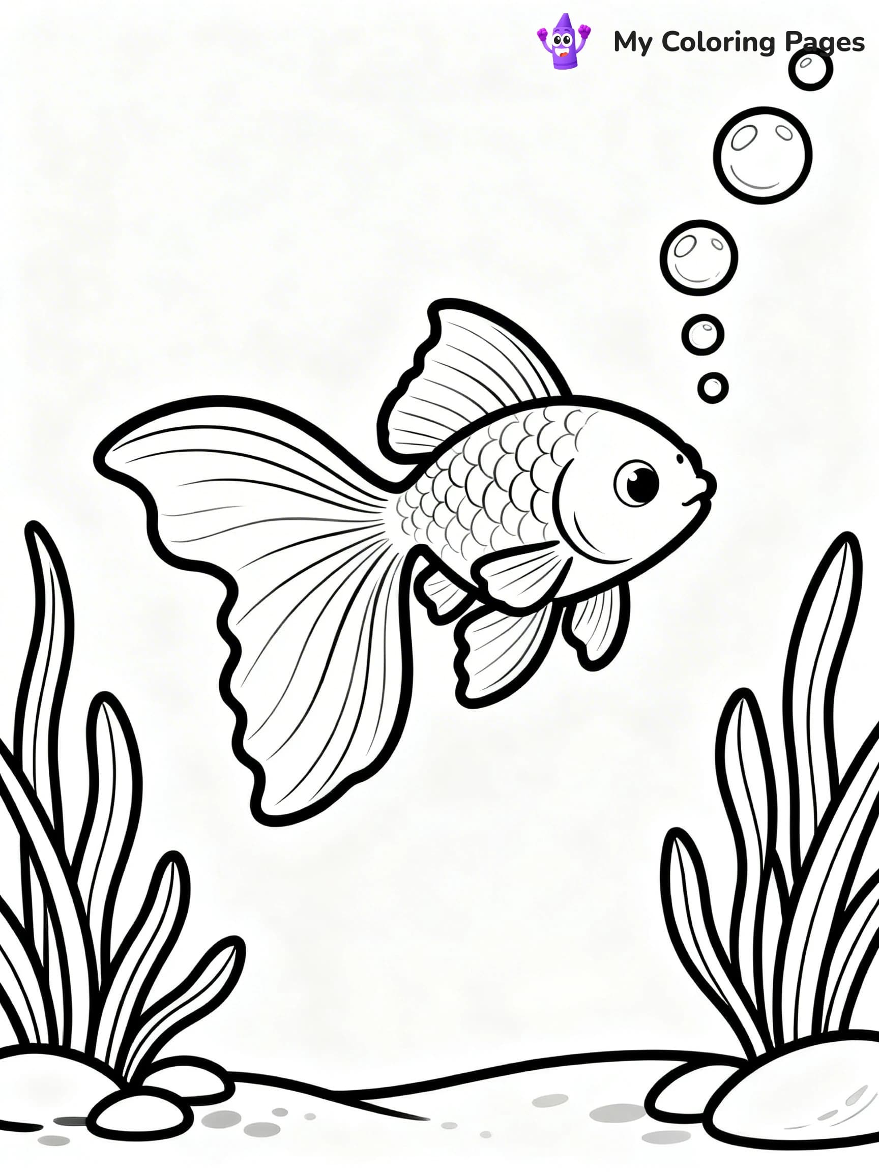 Goldfish Coloring Pages - 18