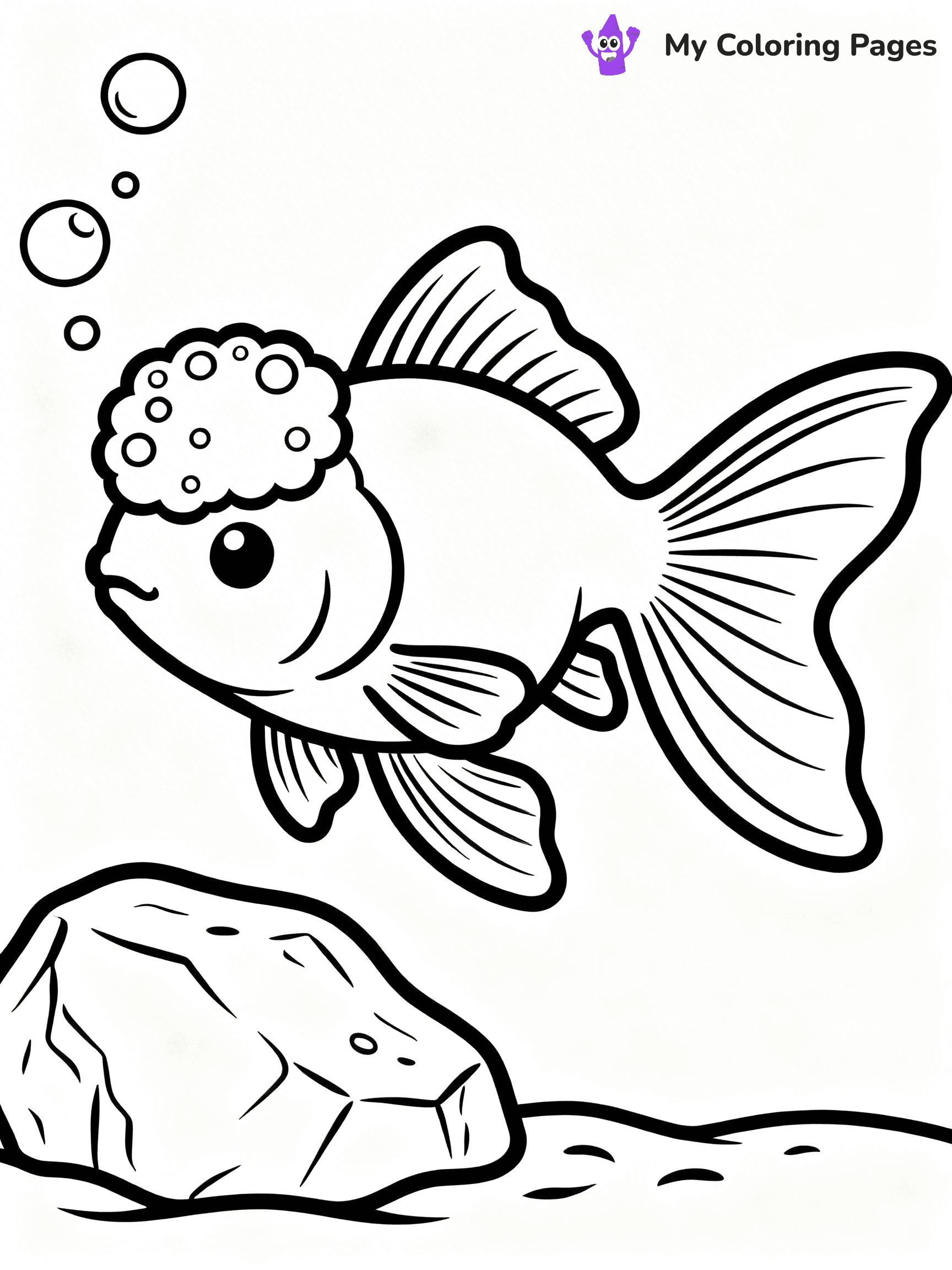 Goldfish Coloring Pages - 14