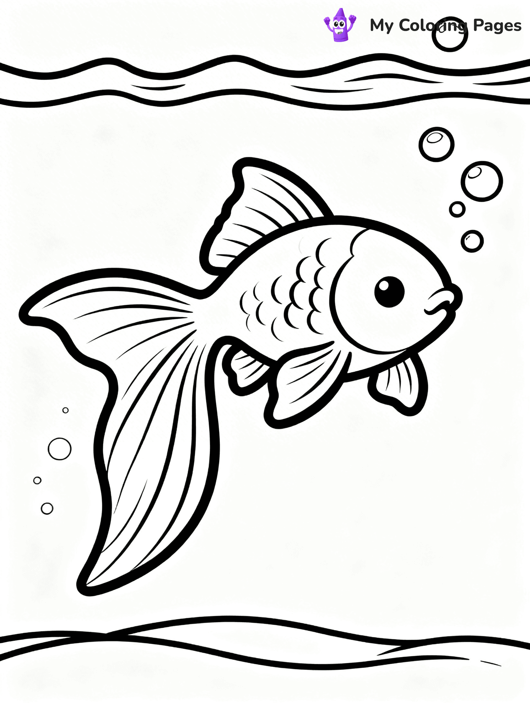 Goldfish Coloring Pages - 7