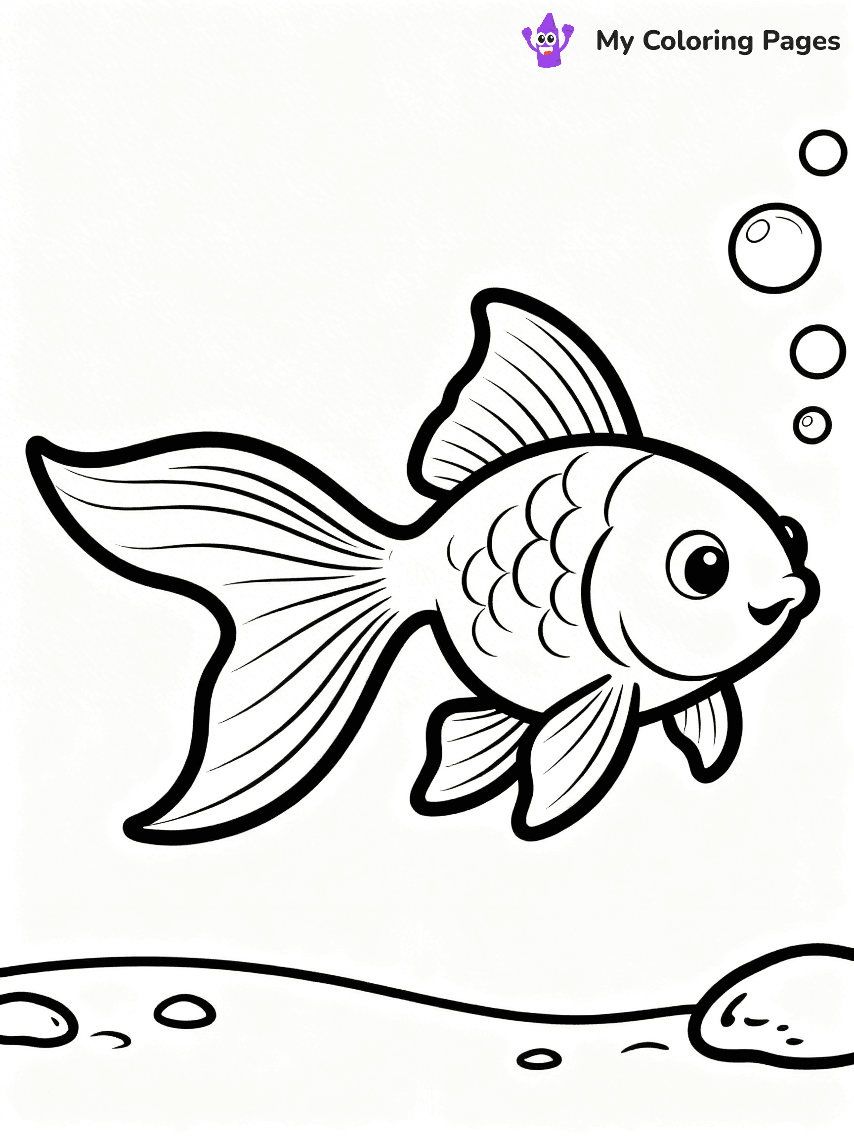 Goldfish Coloring Pages - 6