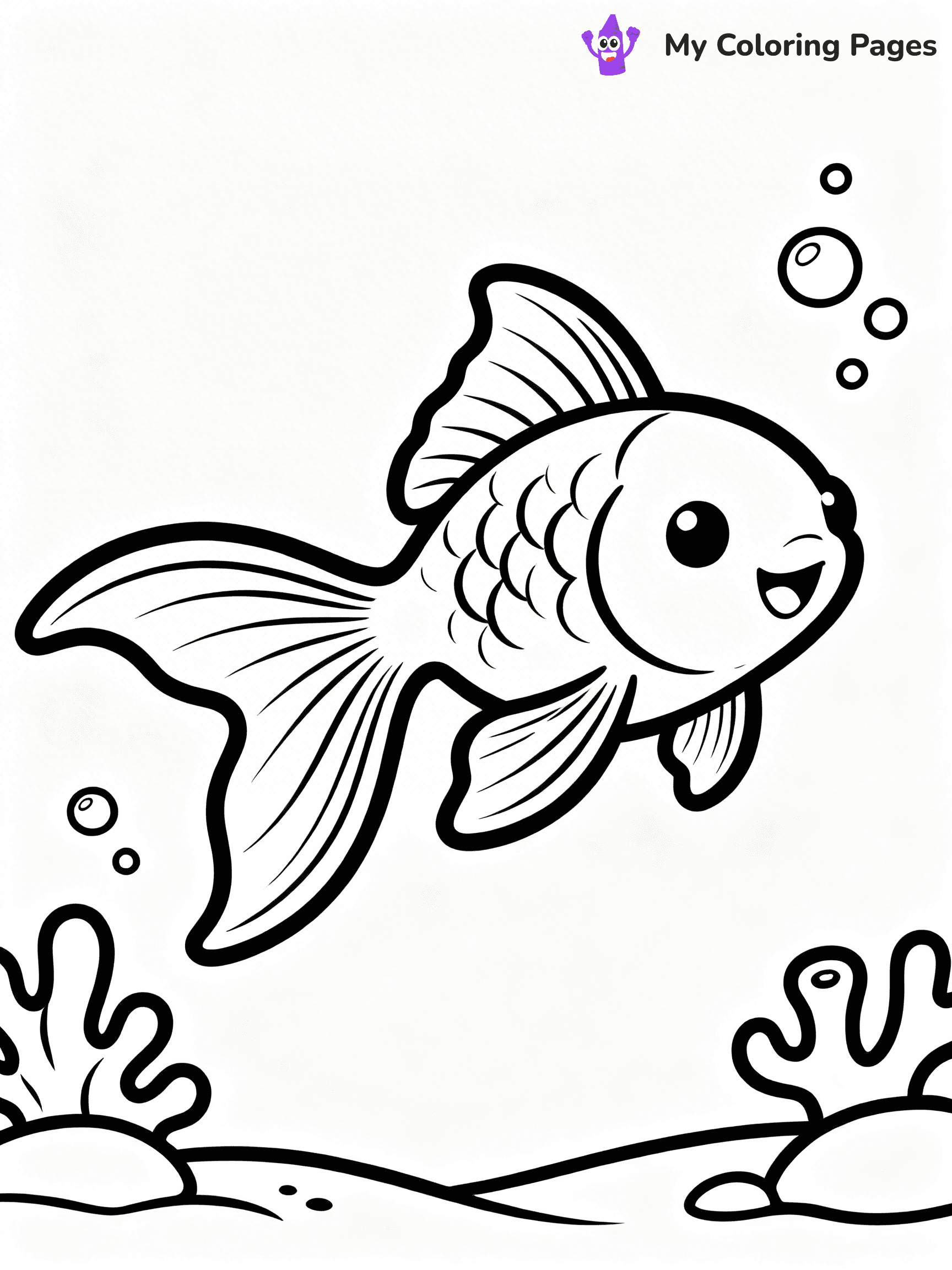 Goldfish Coloring Pages - 5