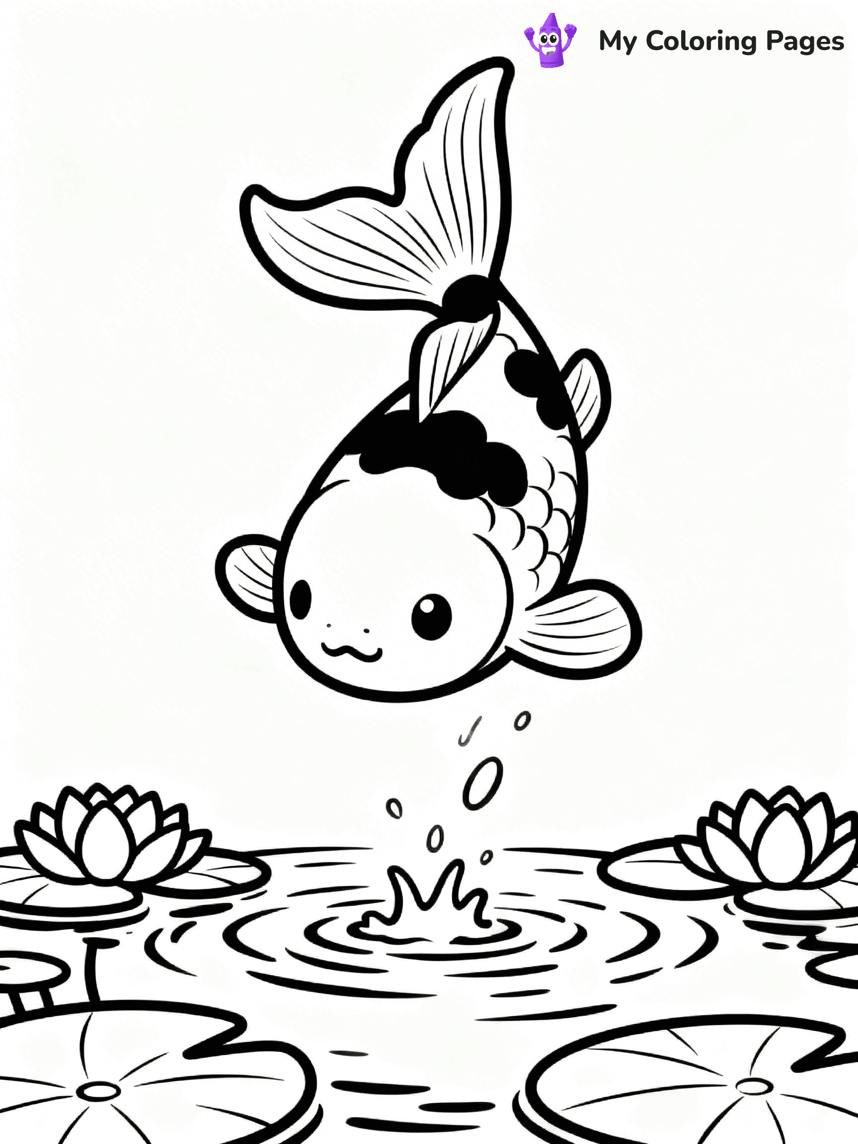 Goldfish Coloring Pages - 4