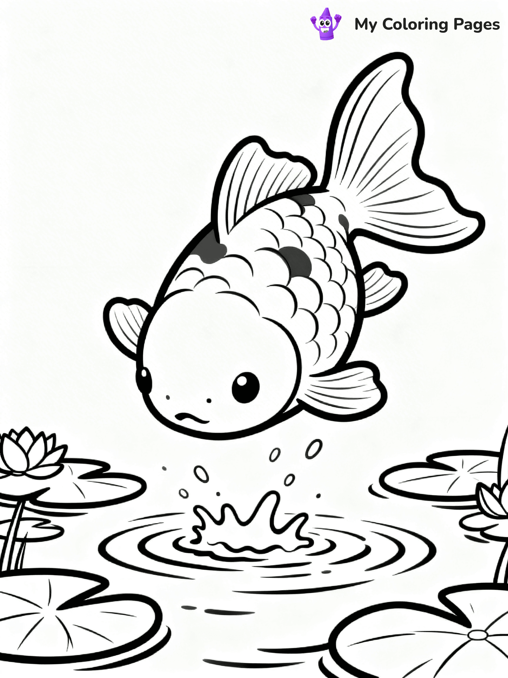 Goldfish Coloring Pages - 3