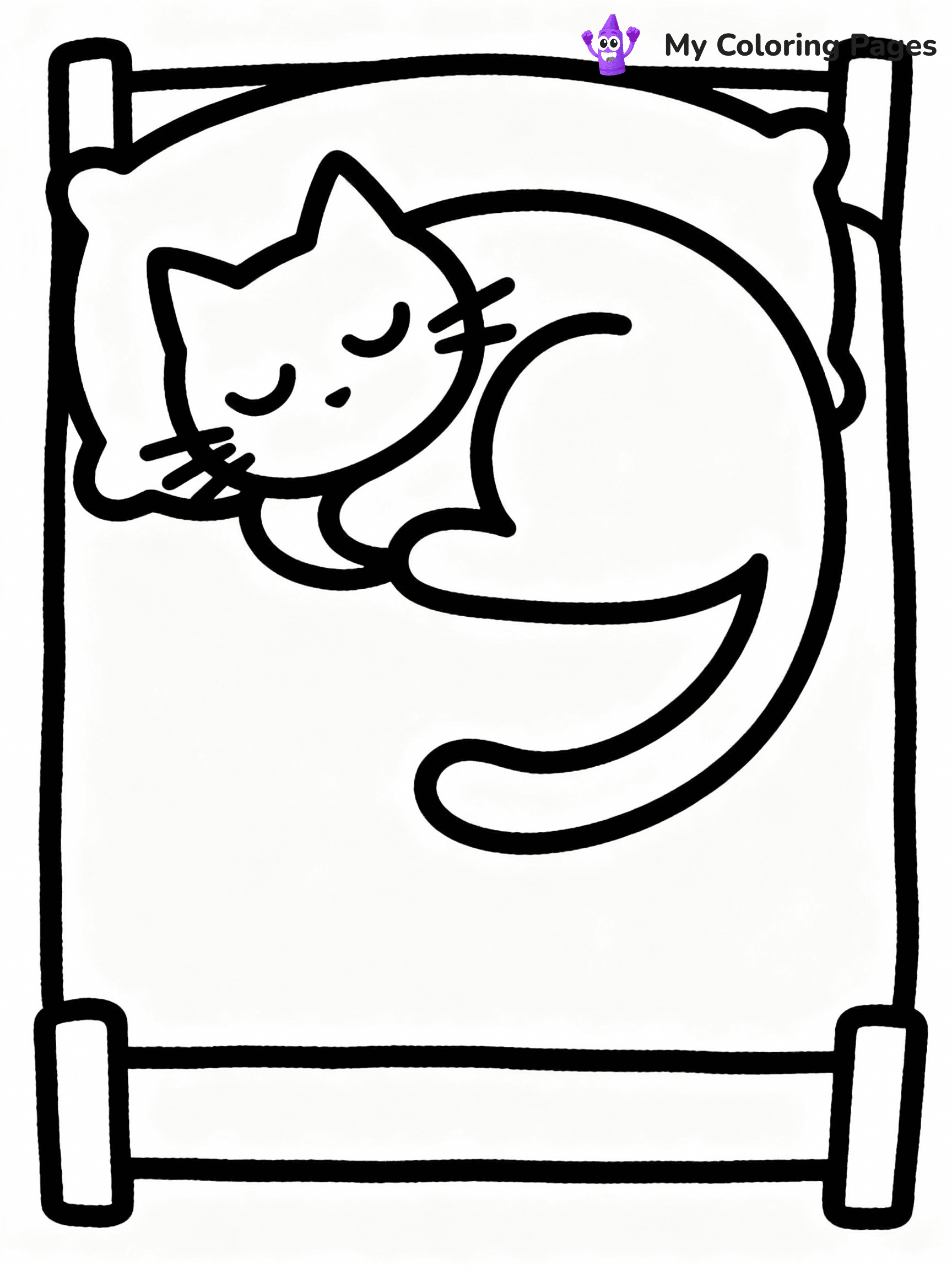 ⚠️ CRITICAL REQUIREMENT - ABSOLUTE BLACK AND WHITE ONLY ⚠️
This MUST be a BLACK AND WHITE line drawing ONLY. NO COLORS whatsoever.
- ONLY pure black lines (#000000) on pure white background (#FFFFFF)
- ABSOLUTELY NO colors, NO shading, NO gradients, NO grayscale
- If there are ANY colors in the output, the image is REJECTED
- This is a COLORING PAGE - meant to be COLORED IN by children
- The output must be UNCOLORED line art ready for coloring
⚠️ SUBJECT TO DRAW: Catnap cartoon
(REMEMBER: Output must be BLACK AND WHITE line art only, NOT colored!)
# COLORING PAGE: BLACK OUTLINES ONLY - WHITE BACKGROUND MANDATORY
Create a **coloring book page** using EXACTLY two values: black lines, white space.
## NON-NEGOTIABLE BINARY RULES
- **ONLY #000000 (black) and #FFFFFF (white)** - NO other values exist
- **EVERY PIXEL = BLACK OR WHITE** - no gray/shading/antialiasing
- **WHITE BACKGROUND MANDATORY** - entire canvas stays white
- **ALL SHAPES HOLLOW** - everything is empty outlines waiting to be colored
- **FORBIDDEN:** fills, shading, gradients, patterns, textures, colors
- **NO SOLID REGIONS** - if it's not a thin line, it's wrong
## Universal Line Standards
- Black outlines ONLY - thin, uniform weight
- Every shape completely empty inside
- Closed contours suitable for coloring
- Simple flat illustration - zero depth/3D/realism
- **Style:** Whimsical Doodle Art Alley - rounded, friendly outlines (unless specified)
## Everything = Outline Only
- Characters/animals: hollow shapes
- Objects/clothing: empty contours
- Backgrounds/scenery: line work only
- Natural elements: outlined forms
- Dark/night areas: don't exist (use outlined symbols)
- Textures/patterns: convert to simple lines
## The Test
Can a child color EVERY white space with crayons? If any area is pre-filled/shaded/gray or colored in, it FAILS. Every shape must be waiting to receive color.
**FINAL OUTPUT**: Binary coloring page. Black lines define shapes. White spaces ready for coloring. Nothing else exists. No exceptions. Print-ready.
⚠️ FINAL REMINDER: Draw the subject "Catnap cartoon" as BLACK AND WHITE line art. Zero colors in output.