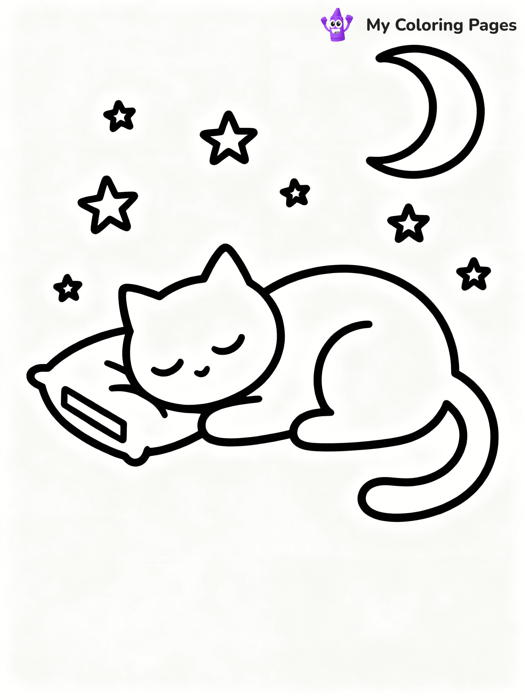 ⚠️ CRITICAL REQUIREMENT - ABSOLUTE BLACK AND WHITE ONLY ⚠️
This MUST be a BLACK AND WHITE line drawing ONLY. NO COLORS whatsoever.
- ONLY pure black lines (#000000) on pure white background (#FFFFFF)
- ABSOLUTELY NO colors, NO shading, NO gradients, NO grayscale
- If there are ANY colors in the output, the image is REJECTED
- This is a COLORING PAGE - meant to be COLORED IN by children
- The output must be UNCOLORED line art ready for coloring
⚠️ SUBJECT TO DRAW: Catnap cartoon
(REMEMBER: Output must be BLACK AND WHITE line art only, NOT colored!)
# COLORING PAGE: BLACK OUTLINES ONLY - WHITE BACKGROUND MANDATORY
Create a **coloring book page** using EXACTLY two values: black lines, white space.
## NON-NEGOTIABLE BINARY RULES
- **ONLY #000000 (black) and #FFFFFF (white)** - NO other values exist
- **EVERY PIXEL = BLACK OR WHITE** - no gray/shading/antialiasing
- **WHITE BACKGROUND MANDATORY** - entire canvas stays white
- **ALL SHAPES HOLLOW** - everything is empty outlines waiting to be colored
- **FORBIDDEN:** fills, shading, gradients, patterns, textures, colors
- **NO SOLID REGIONS** - if it's not a thin line, it's wrong
## Universal Line Standards
- Black outlines ONLY - thin, uniform weight
- Every shape completely empty inside
- Closed contours suitable for coloring
- Simple flat illustration - zero depth/3D/realism
- **Style:** Whimsical Doodle Art Alley - rounded, friendly outlines (unless specified)
## Everything = Outline Only
- Characters/animals: hollow shapes
- Objects/clothing: empty contours
- Backgrounds/scenery: line work only
- Natural elements: outlined forms
- Dark/night areas: don't exist (use outlined symbols)
- Textures/patterns: convert to simple lines
## The Test
Can a child color EVERY white space with crayons? If any area is pre-filled/shaded/gray or colored in, it FAILS. Every shape must be waiting to receive color.
**FINAL OUTPUT**: Binary coloring page. Black lines define shapes. White spaces ready for coloring. Nothing else exists. No exceptions. Print-ready.
⚠️ FINAL REMINDER: Draw the subject "Catnap cartoon" as BLACK AND WHITE line art. Zero colors in output.