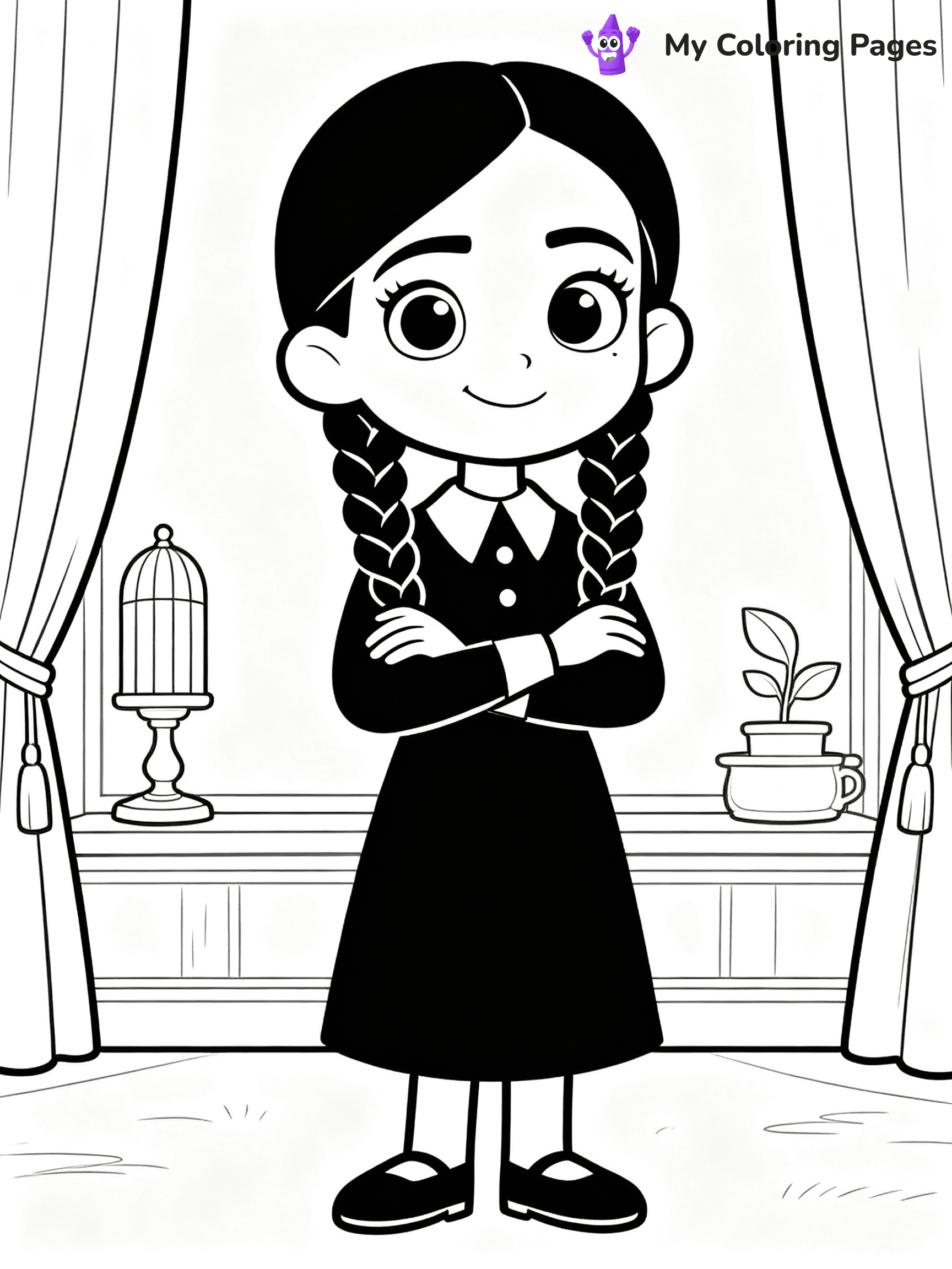 Wednesday Coloring Pages - 25