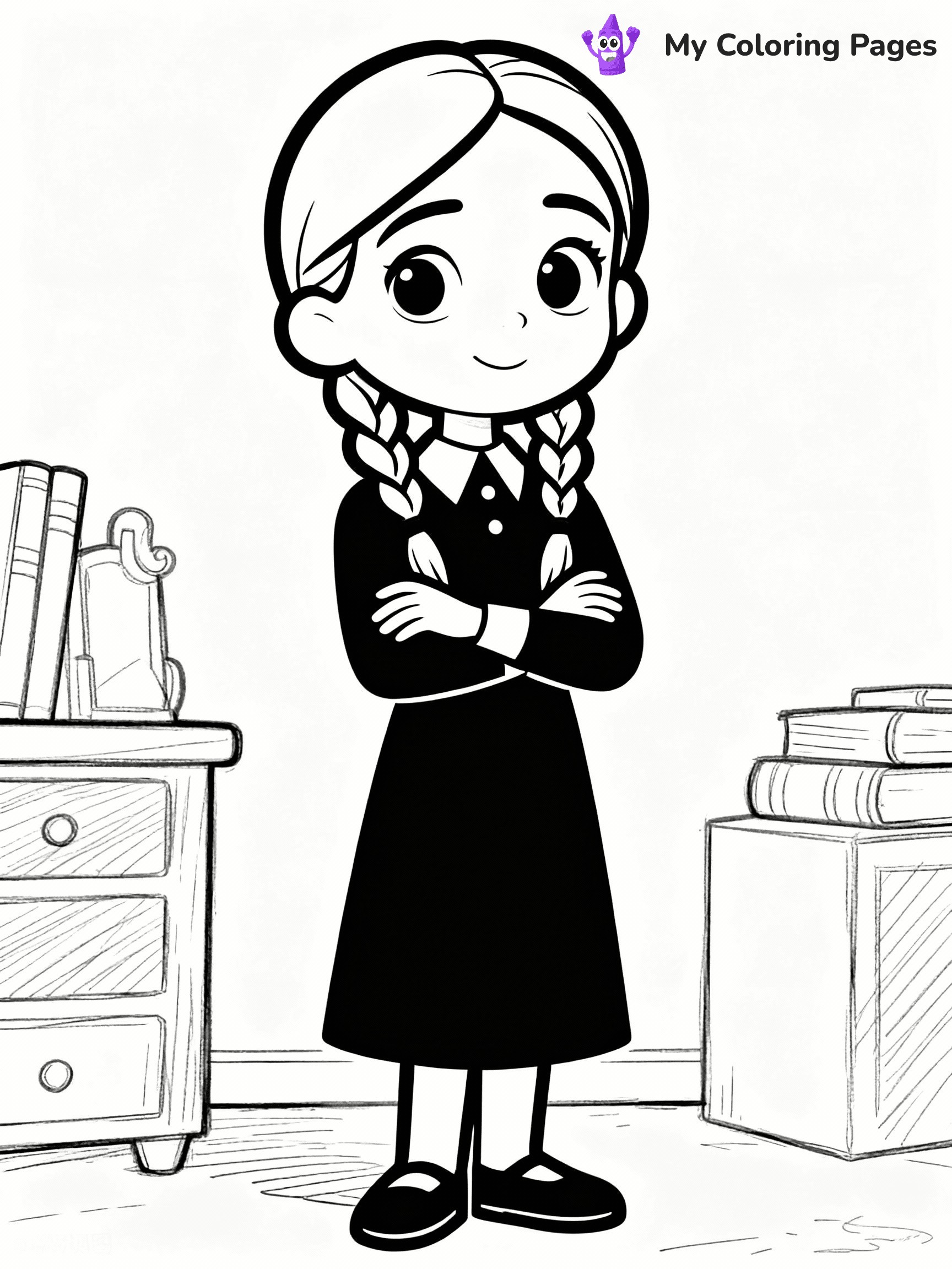 Wednesday Coloring Pages - 21