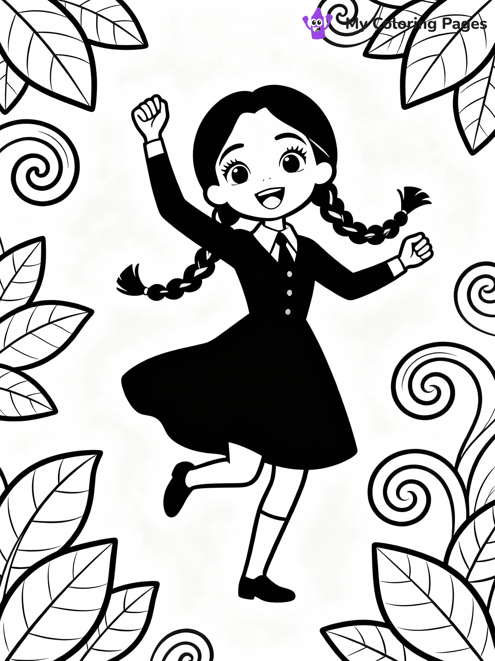 Wednesday Coloring Pages - 8