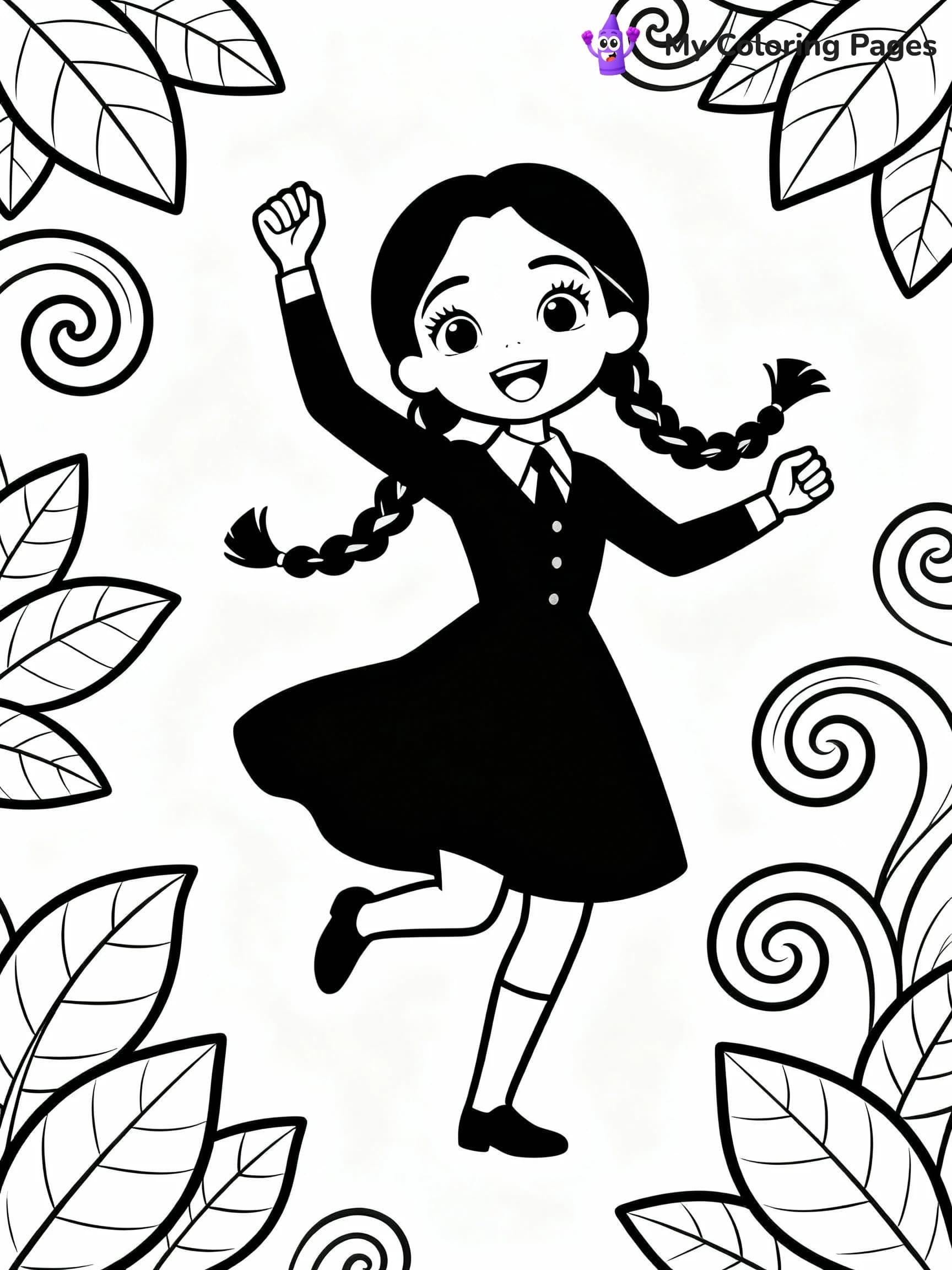 Wednesday Coloring Pages - 8