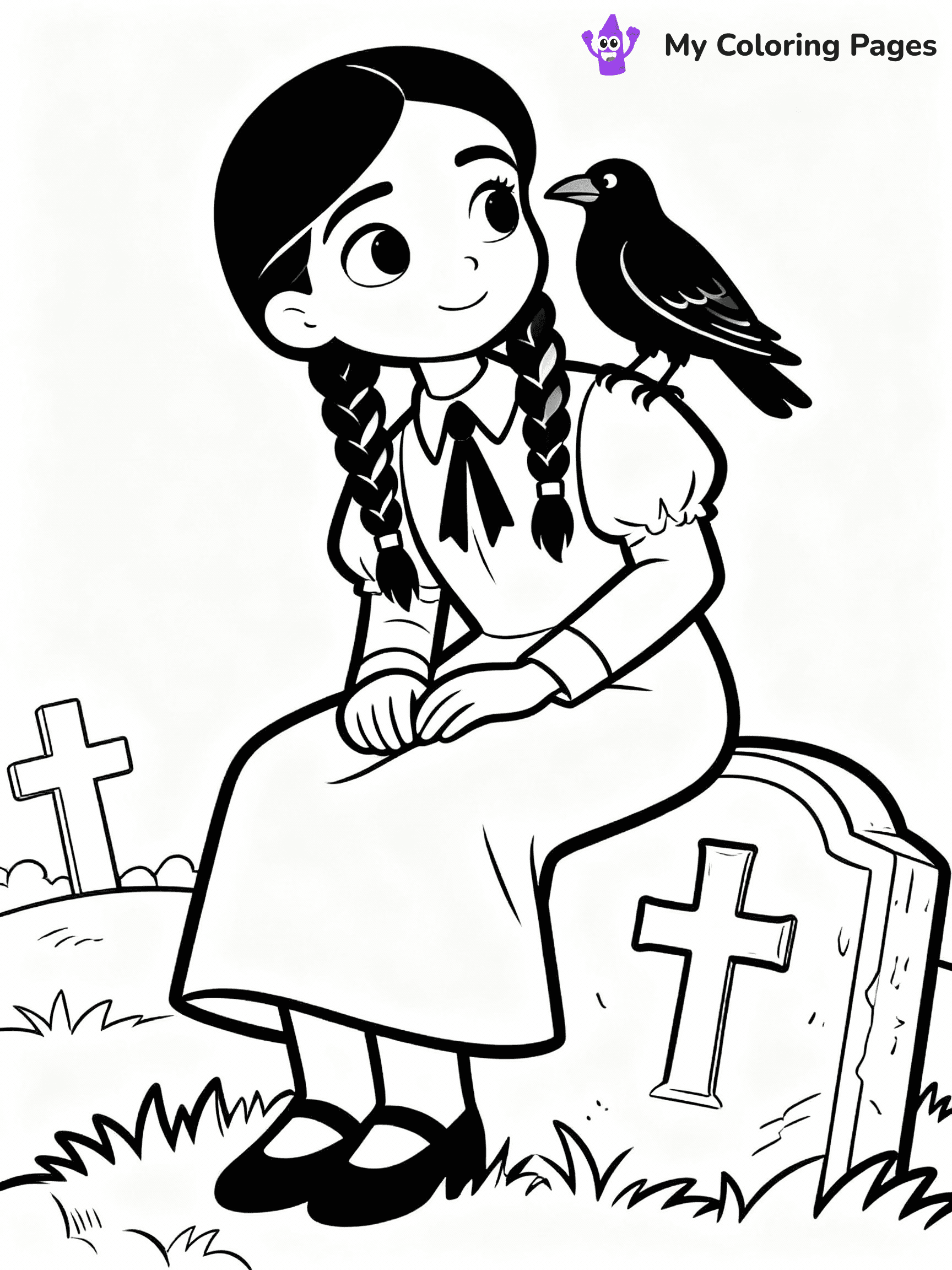 Wednesday Coloring Pages - 5