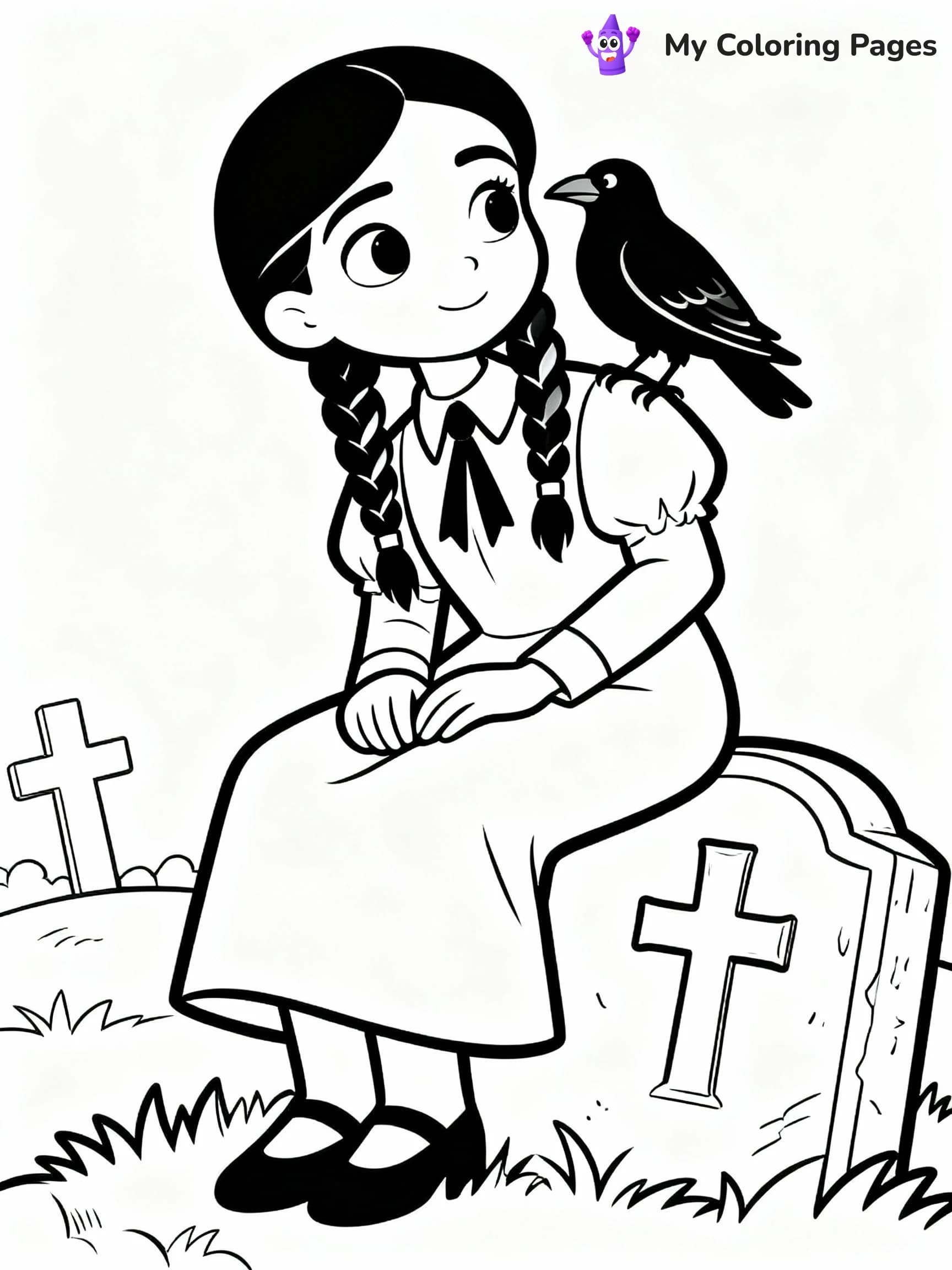 Wednesday Coloring Pages - 5