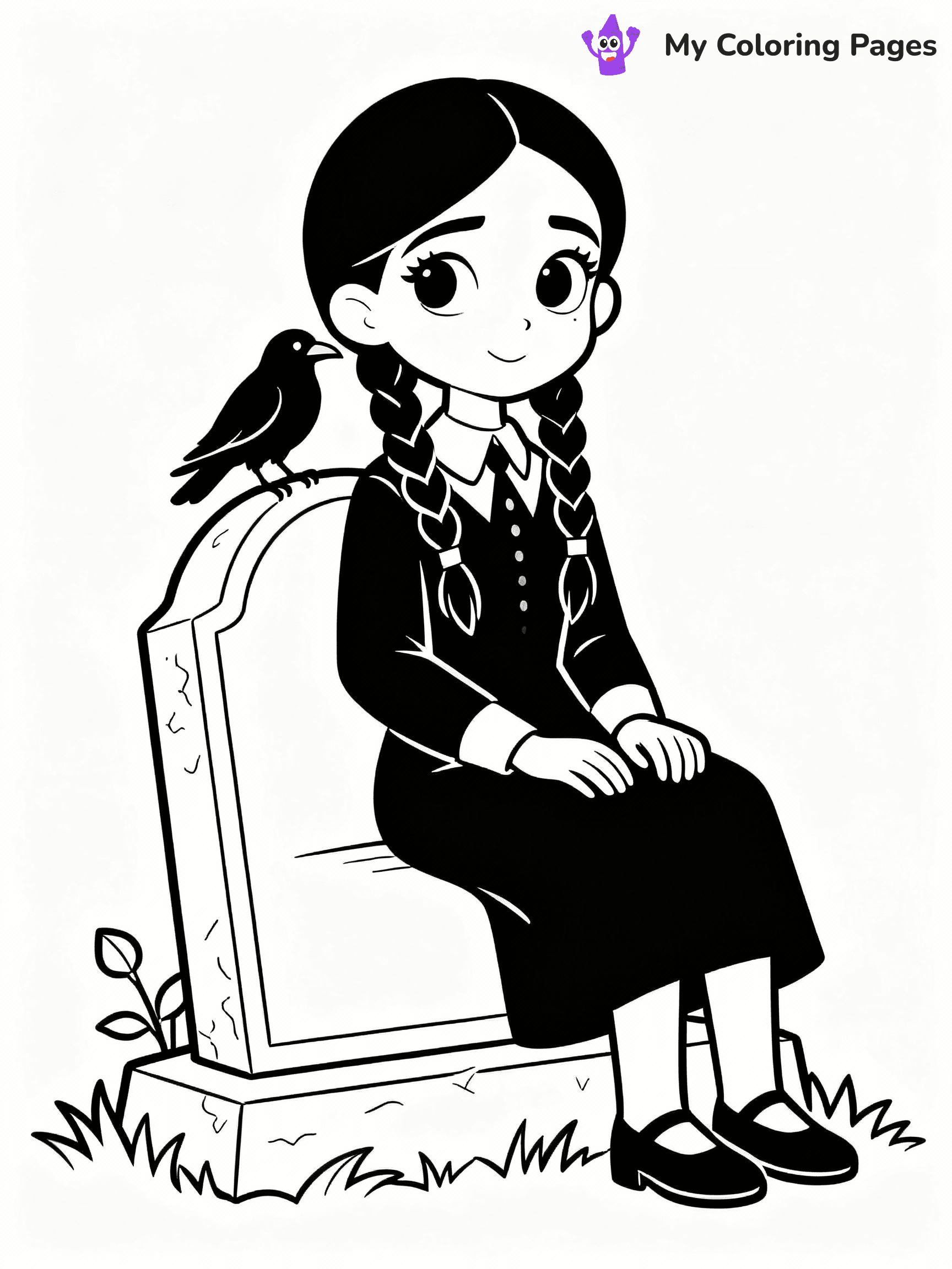 Wednesday Coloring Pages - 4