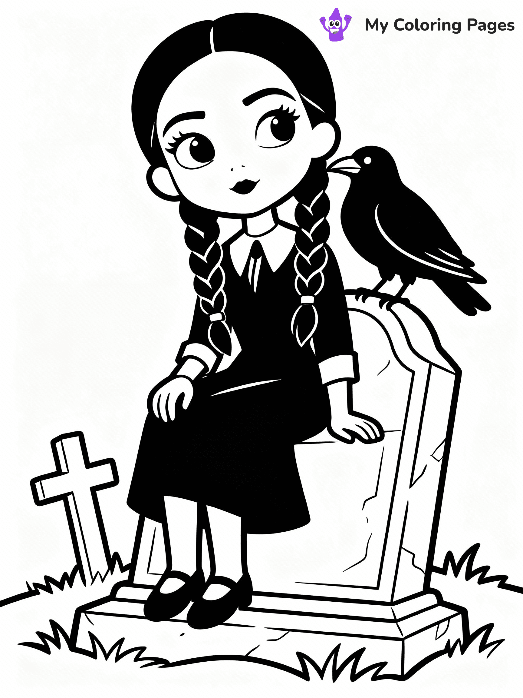 Wednesday Coloring Pages - 3