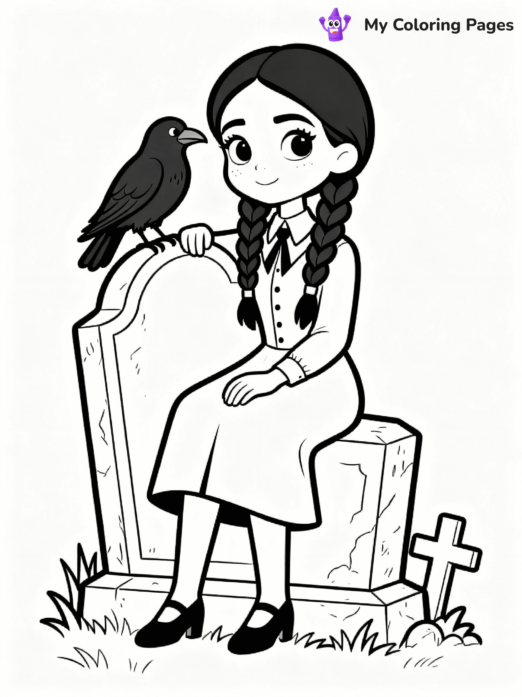 Wednesday Coloring Pages - 2