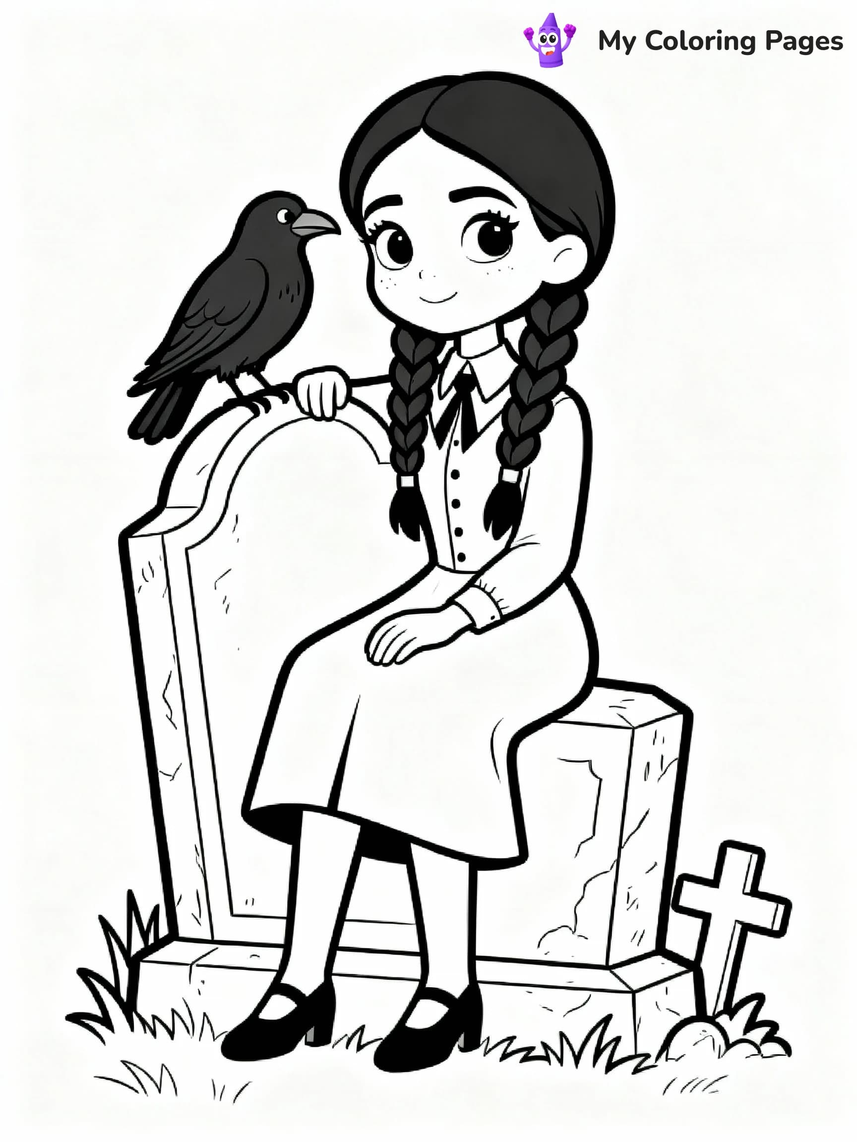 Wednesday Coloring Pages - 2