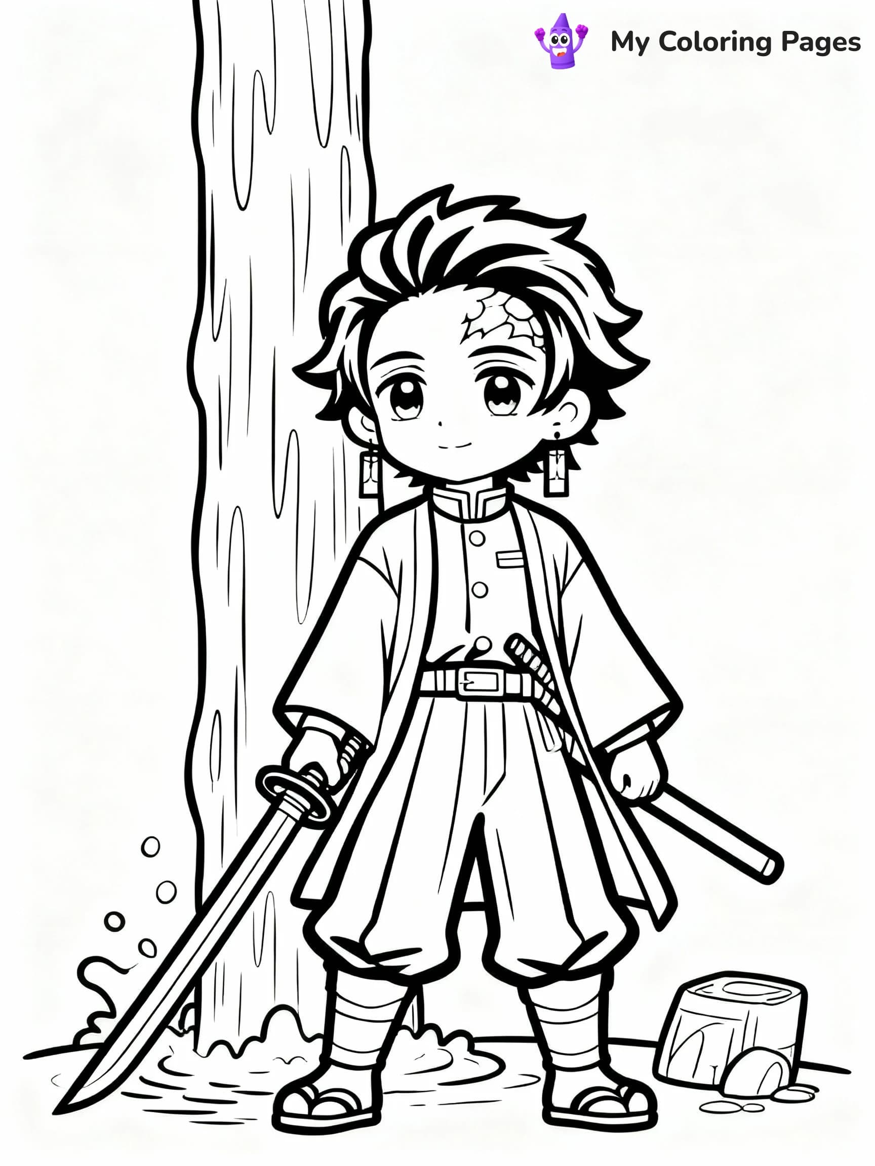 Demon Slayer Coloring Pages - 1