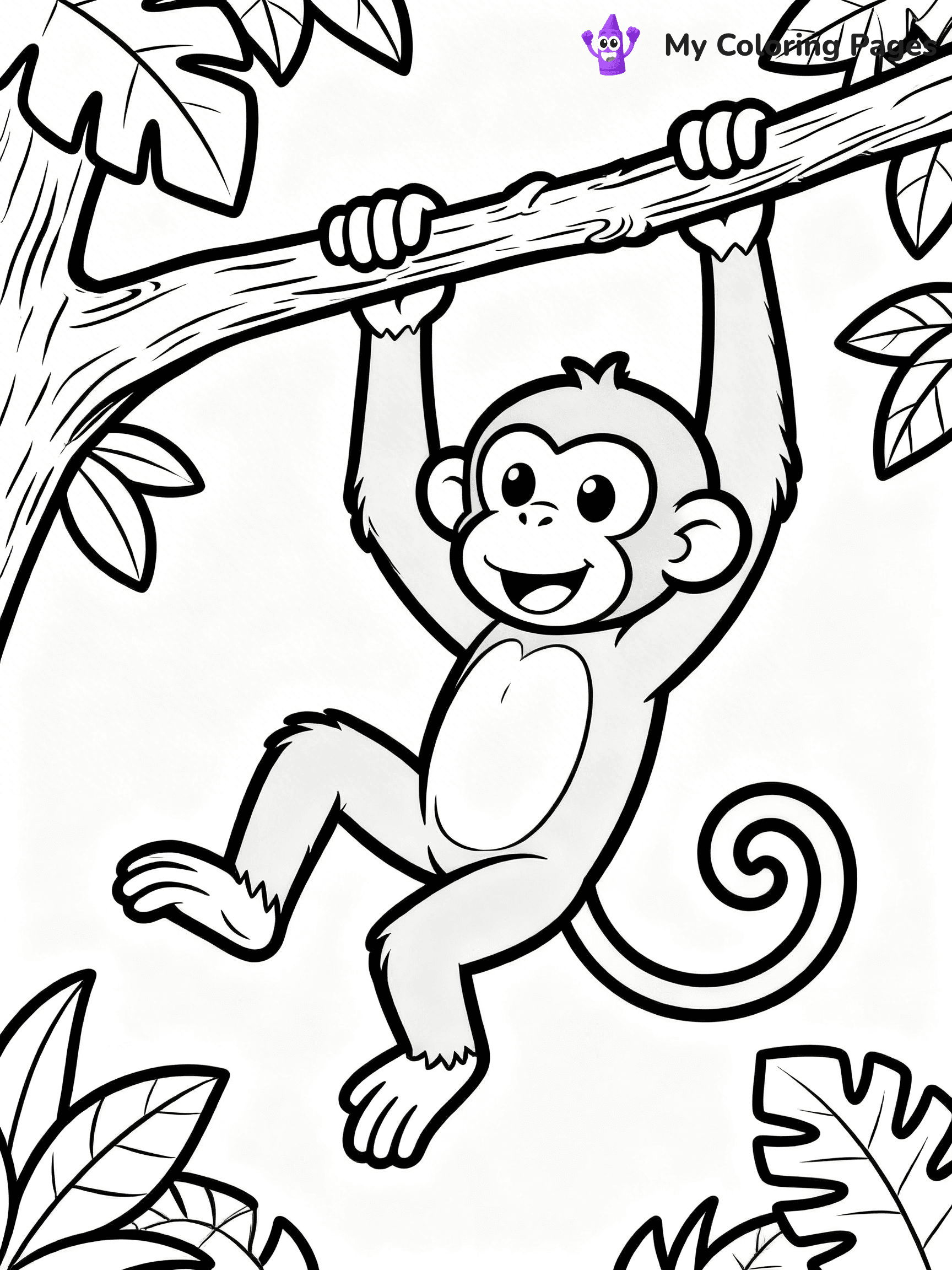 Easy Animal Coloring Pages - 47