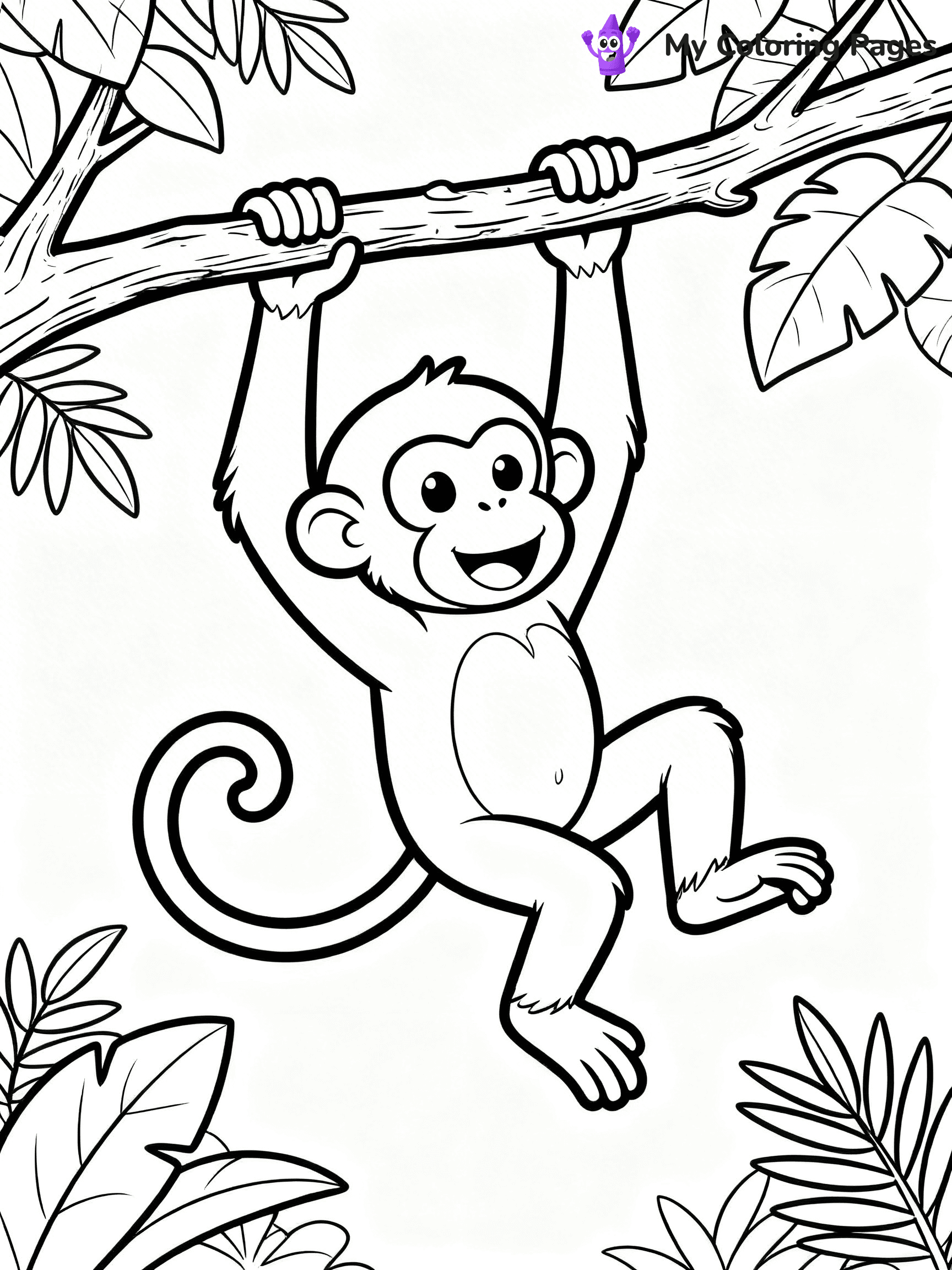 Easy Animal Coloring Pages - 46