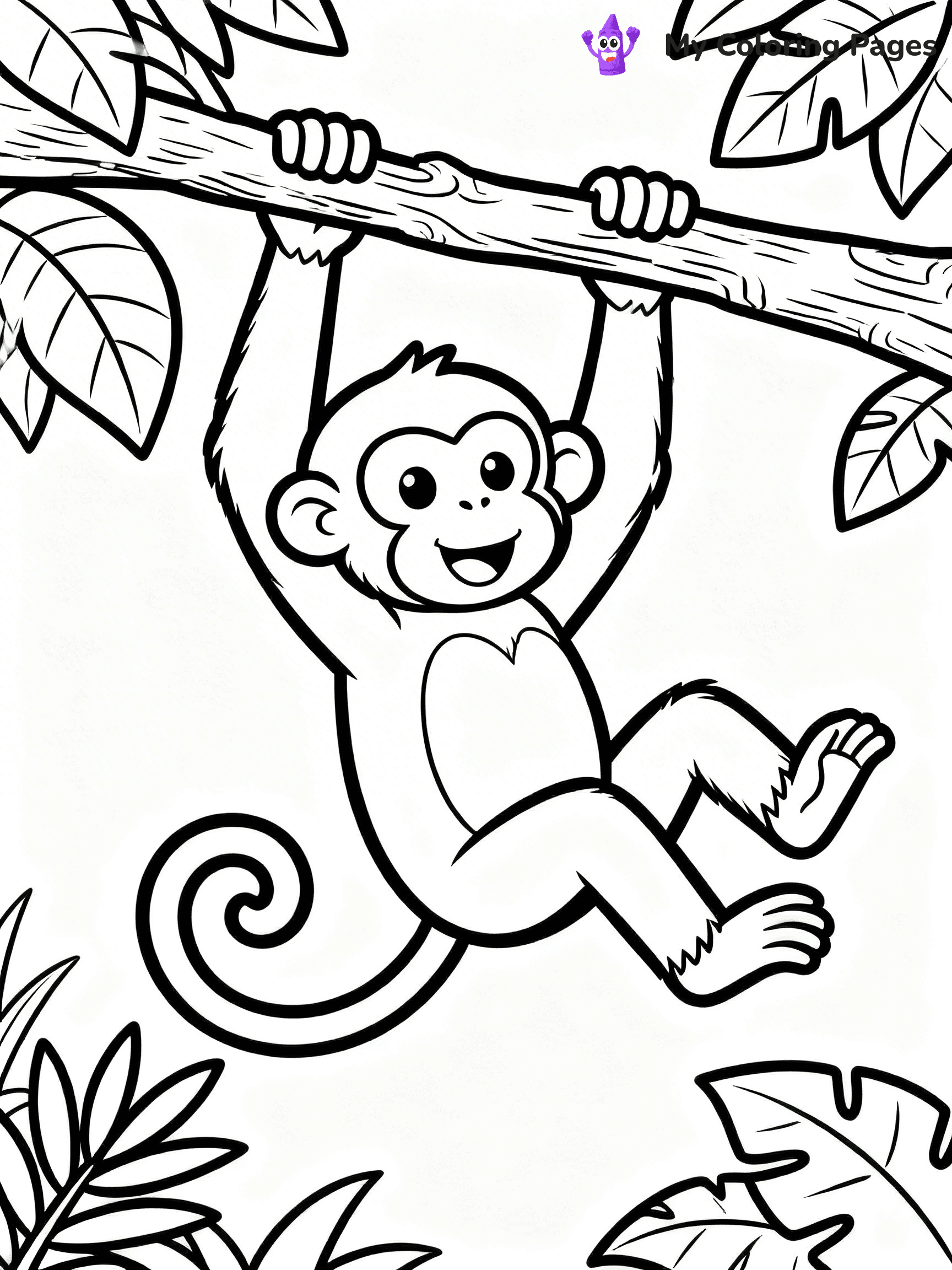 Easy Animal Coloring Pages - 44