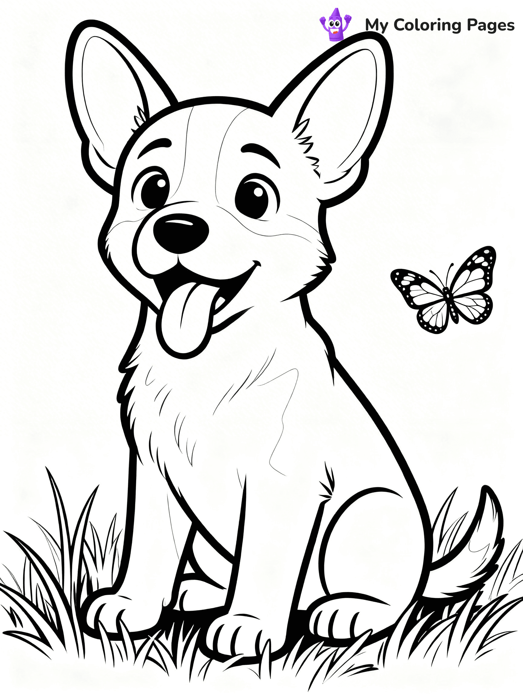 Easy Animal Coloring Pages - 35