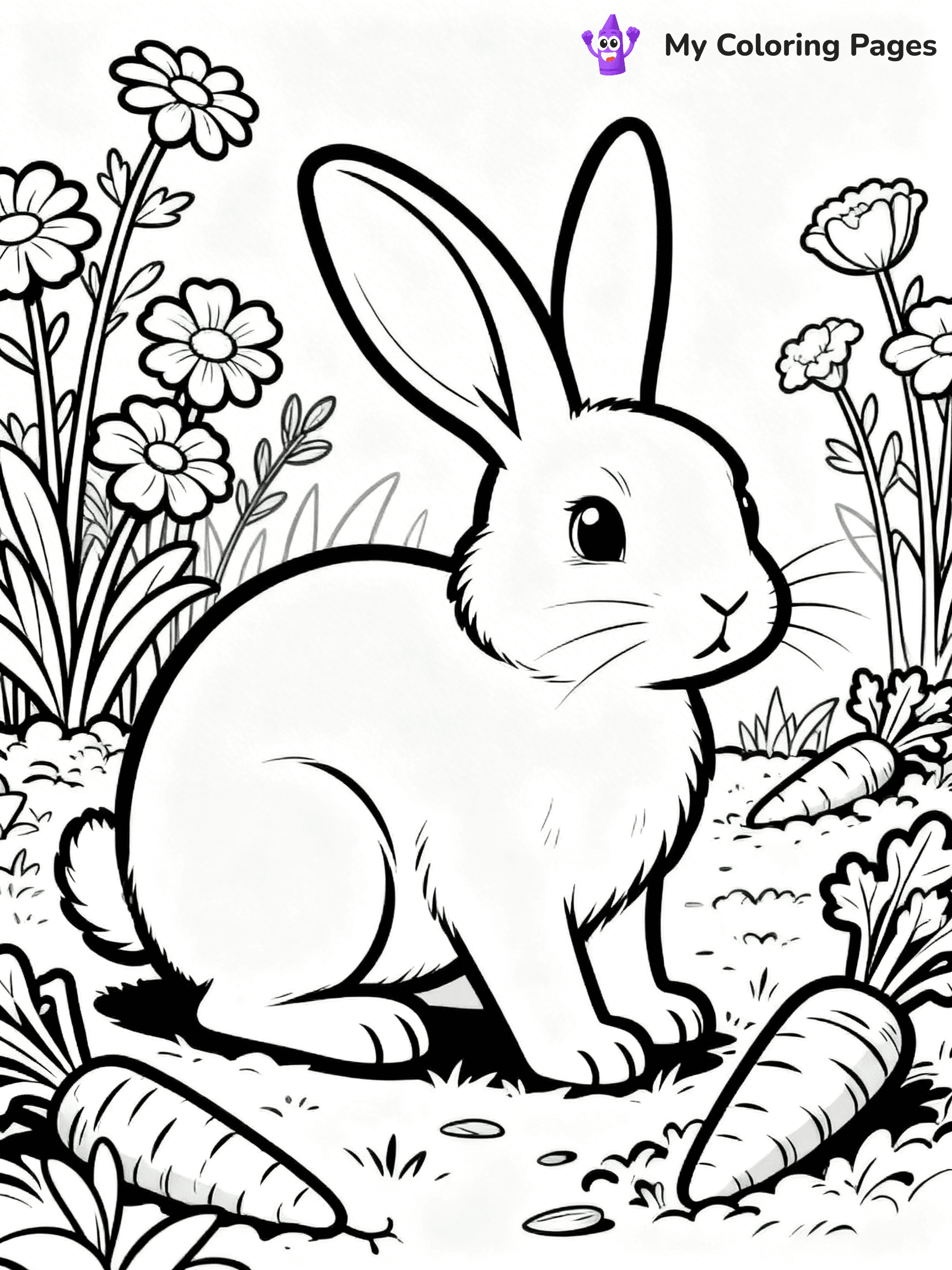 Easy Animal Coloring Pages - 27