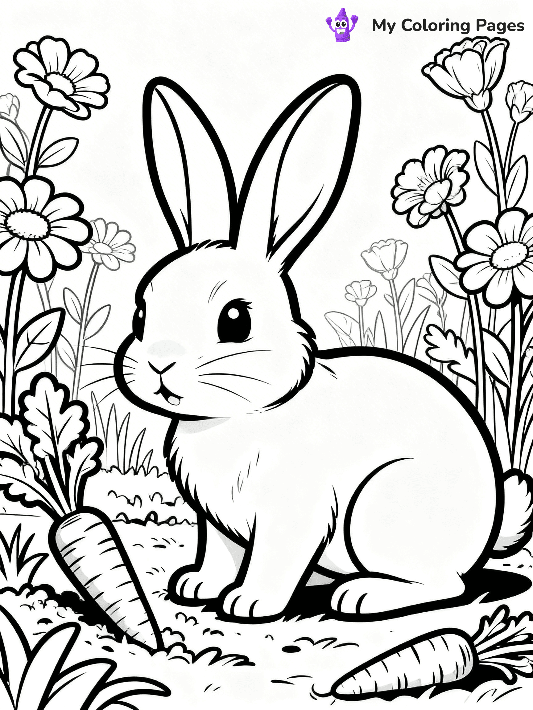 Easy Animal Coloring Pages - 26
