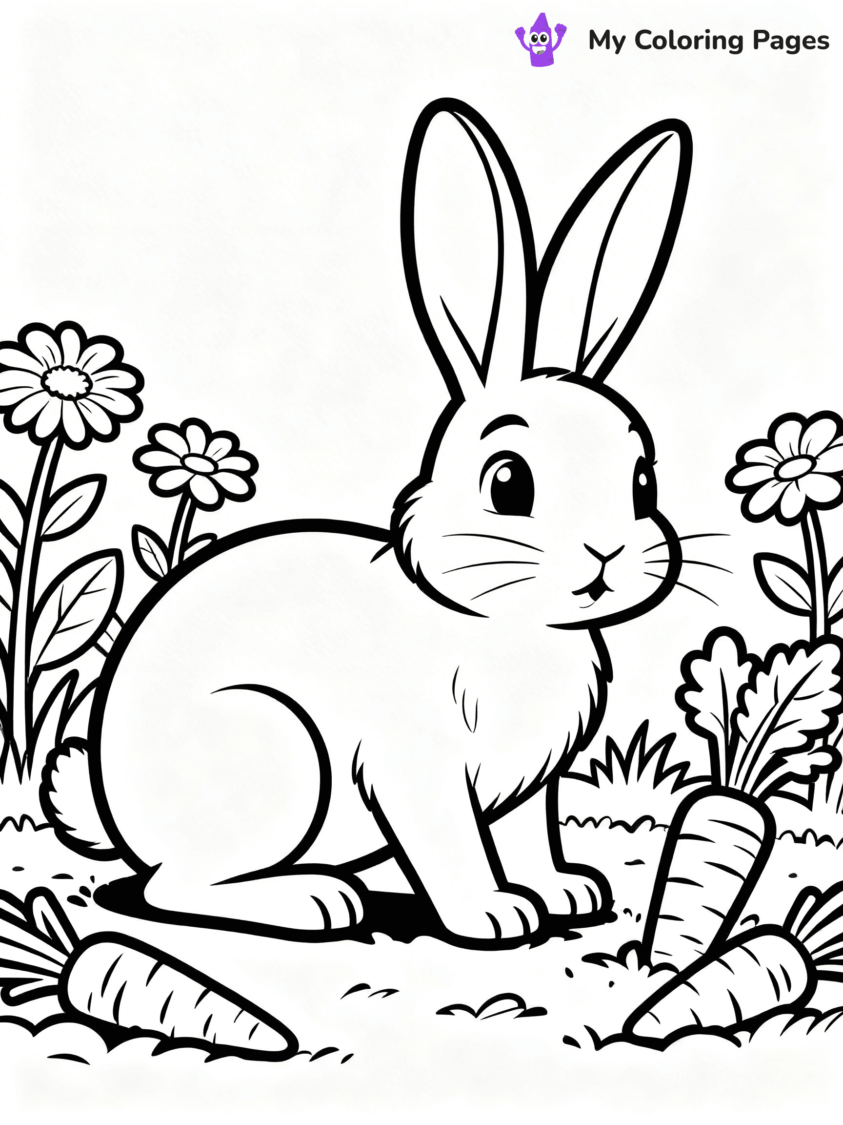 Easy Animal Coloring Pages - 25