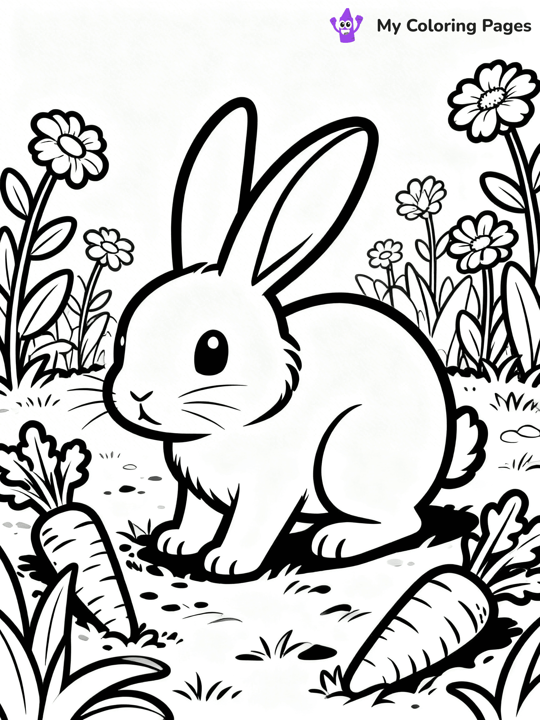 Easy Animal Coloring Pages - 23