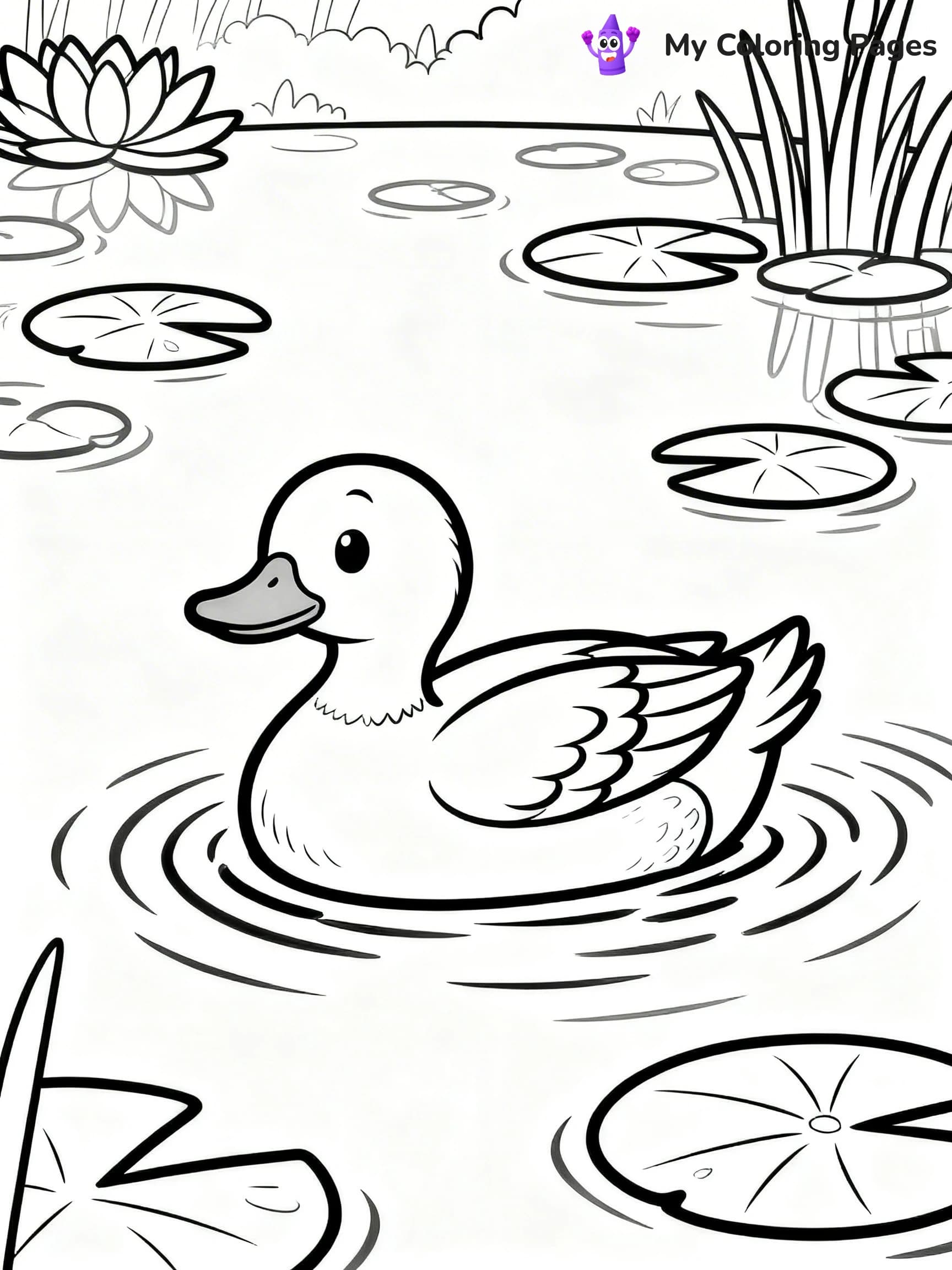 Easy Animal Coloring Pages - 12